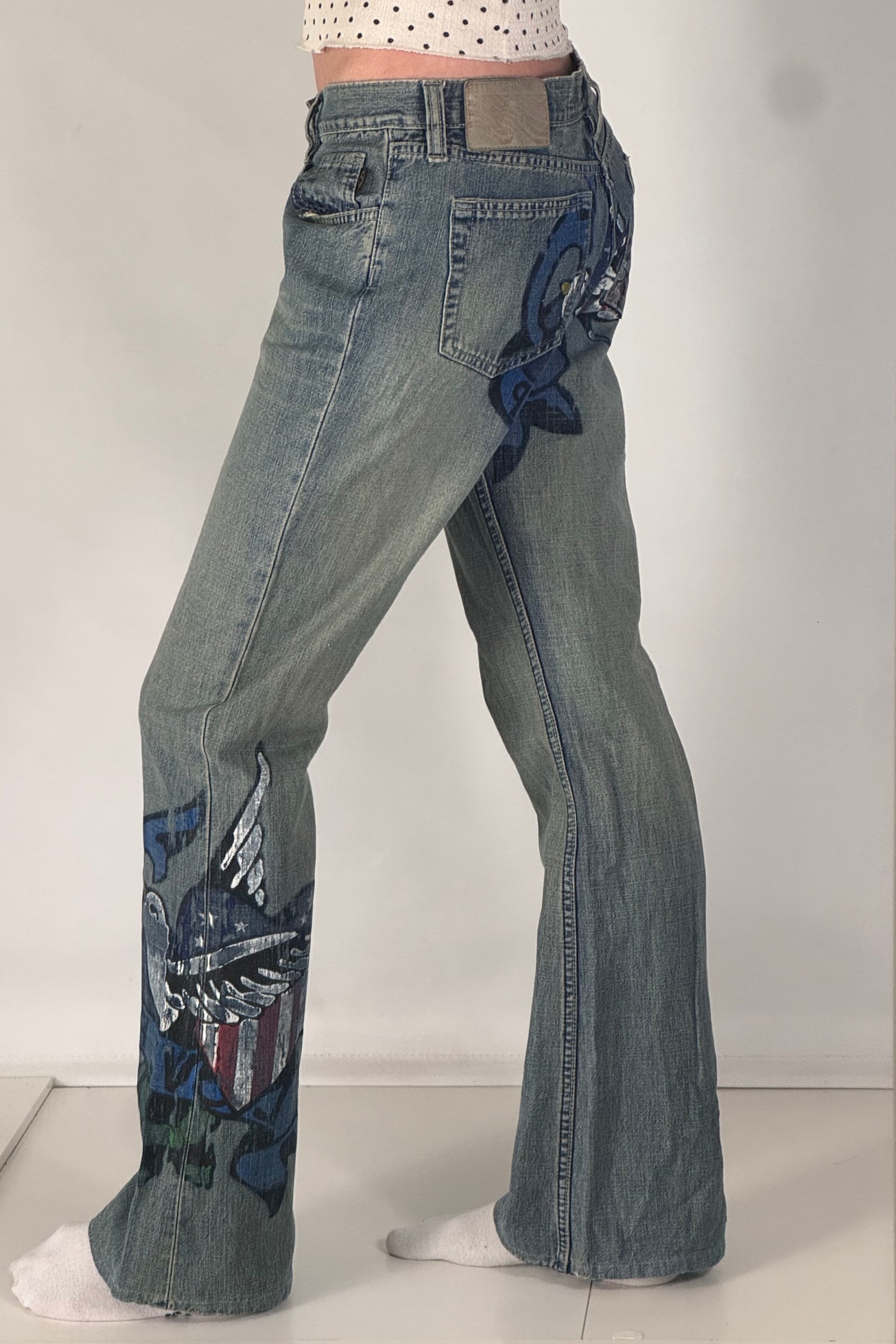 Lågmidjade jeans stl: XS/S