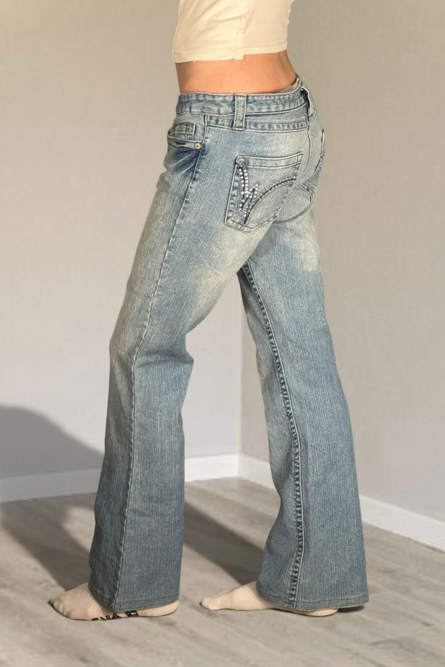 Lågmidjade jeans stl: M