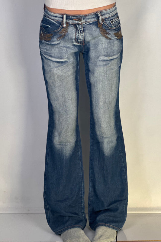 Lågmidjade jeans stl: XS