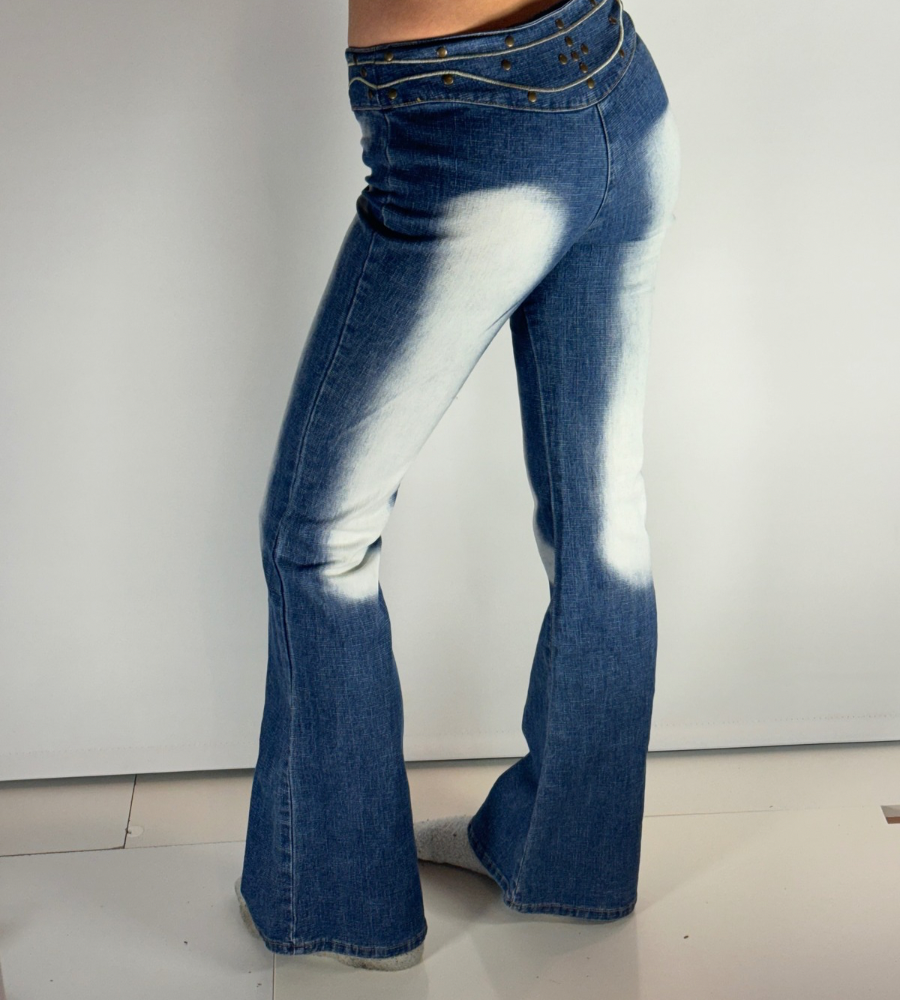 Lågmidjade jeans–stl: XS