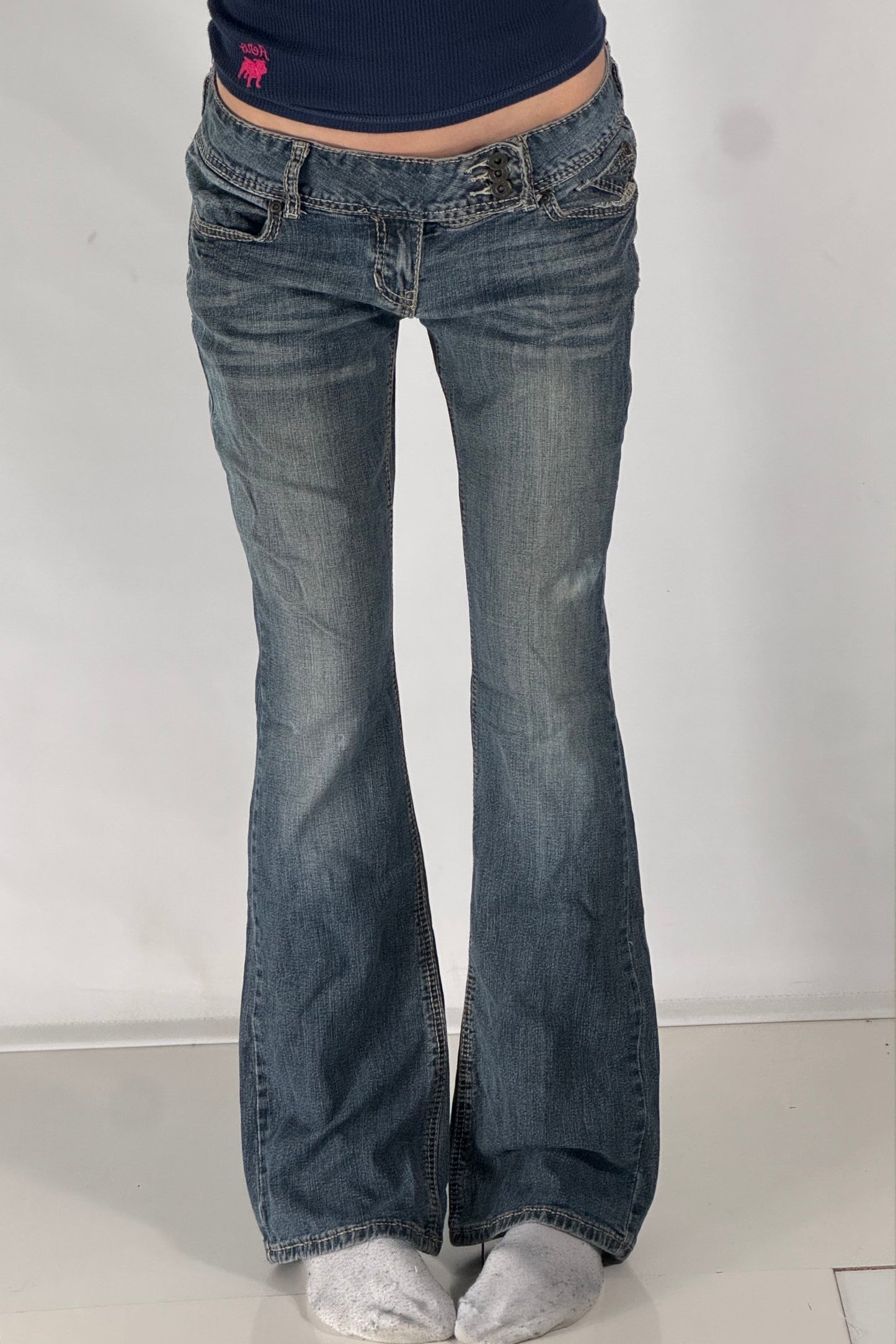 Lågmidjade jeans stl: S