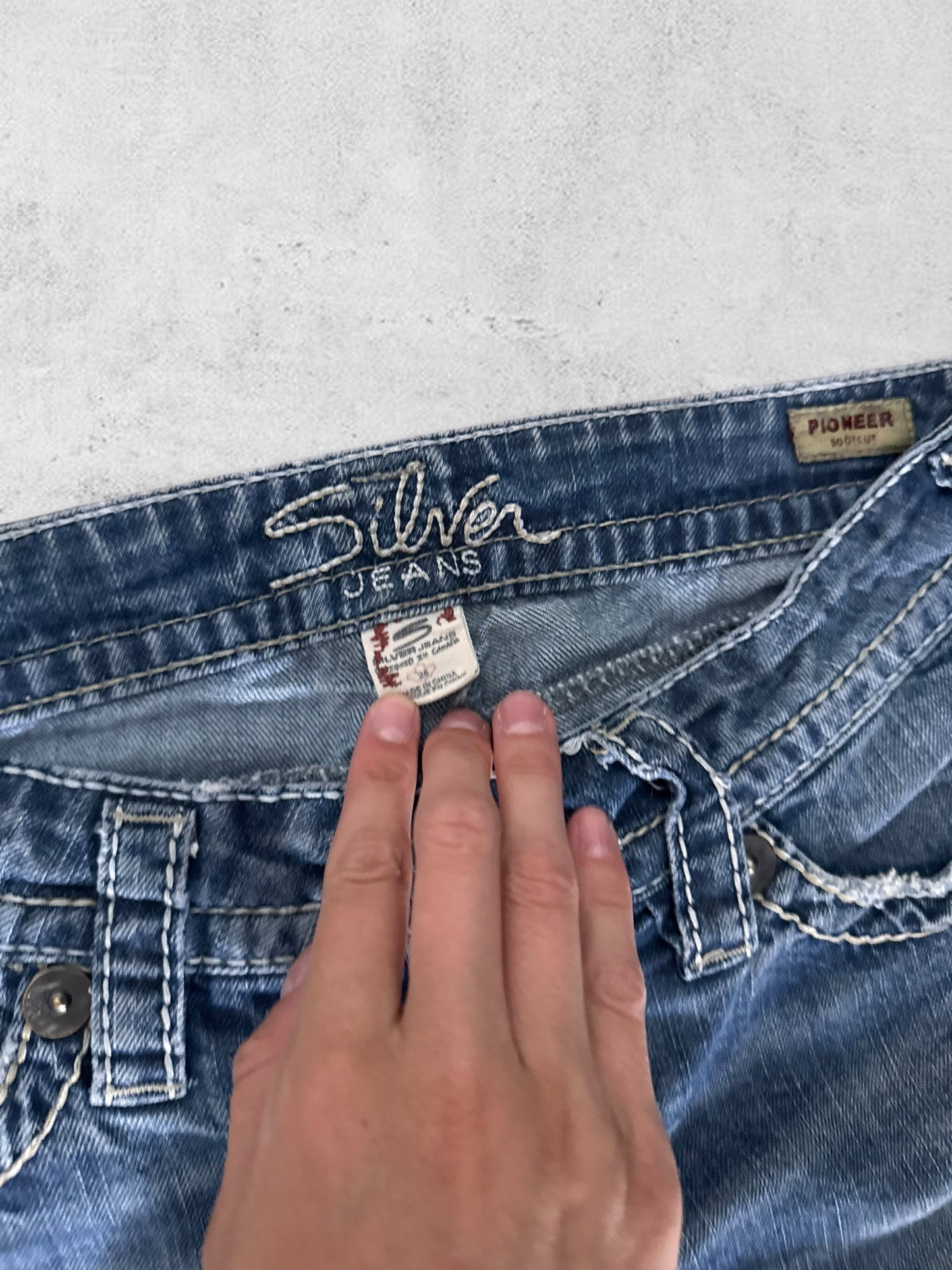 Lågmidjade jeans stl: S