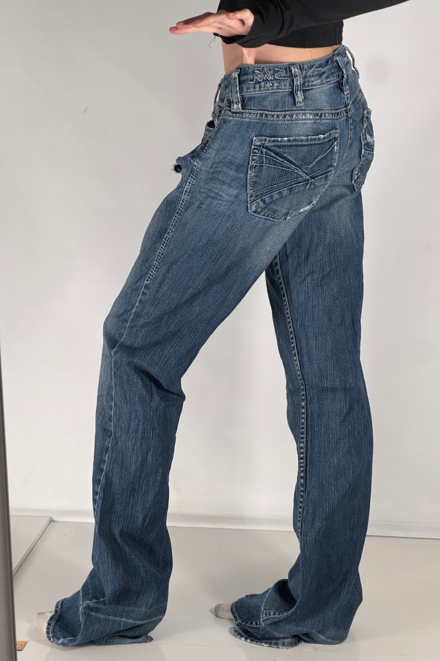 Lågmidjade jeans stl: M