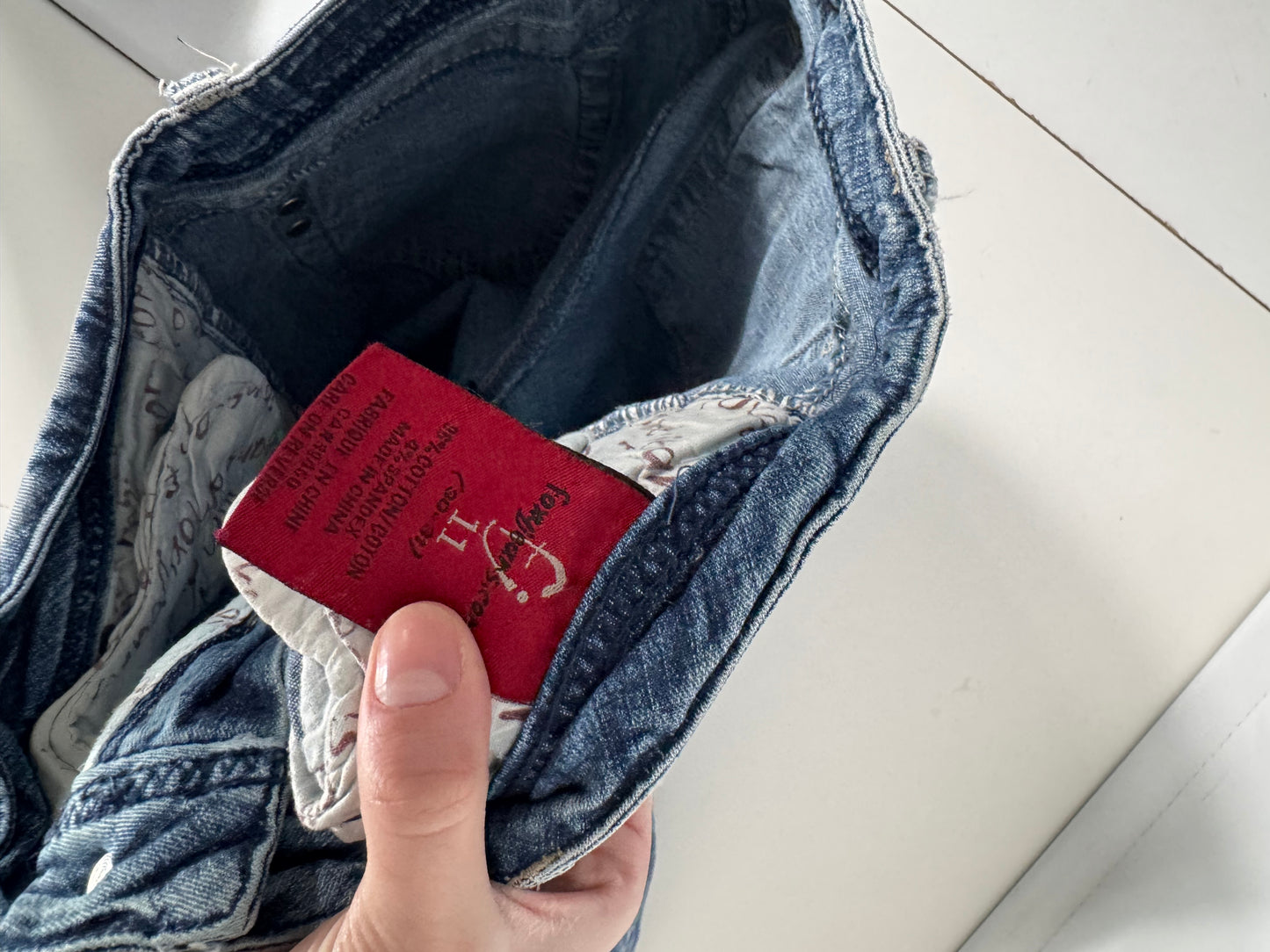 Lågmidjade jeans stl: S