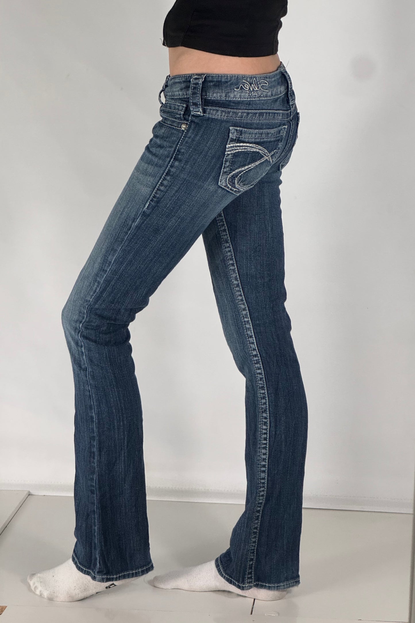 Lågmidjade jeans stl: XS