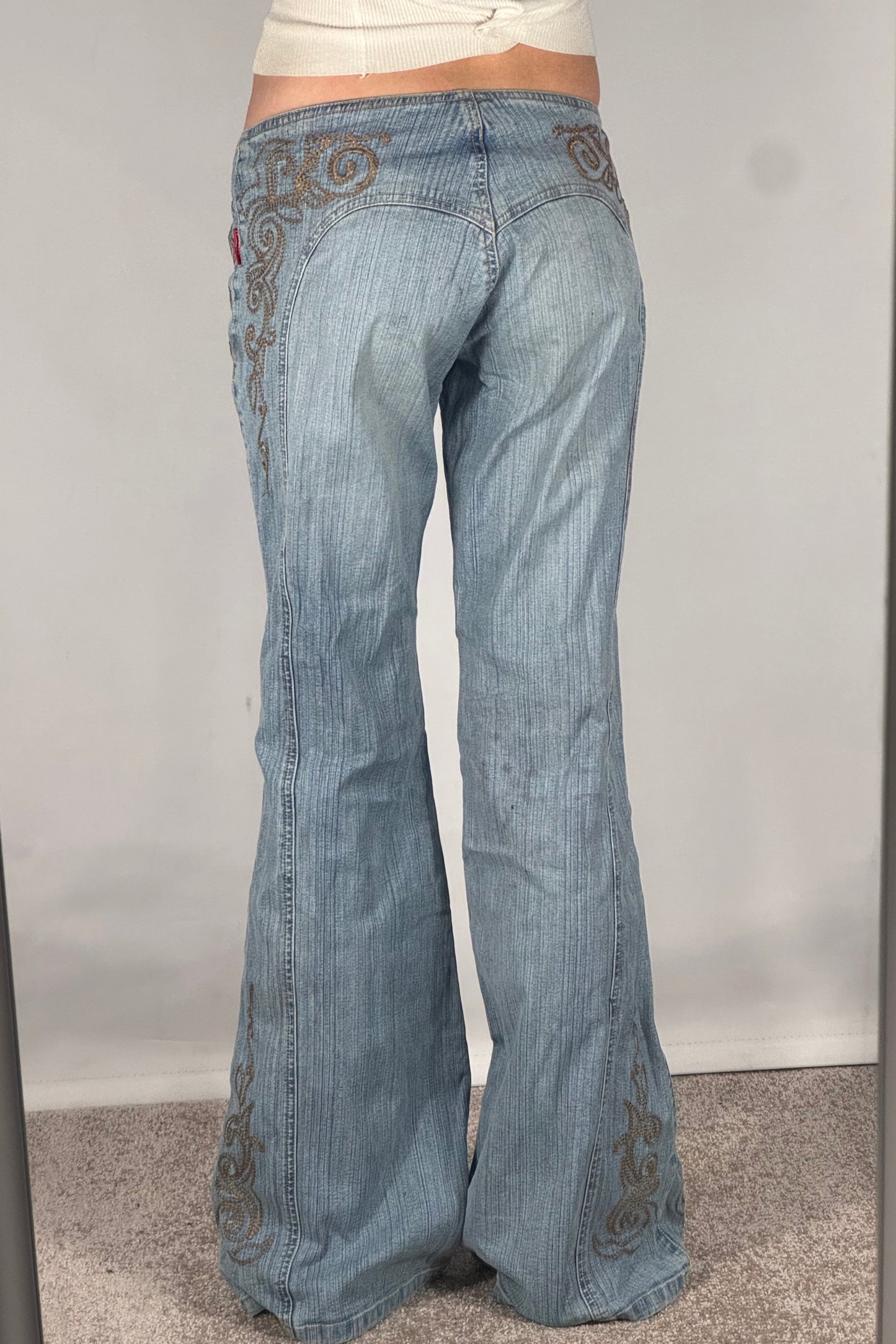 Lavlivede jeans str: XS