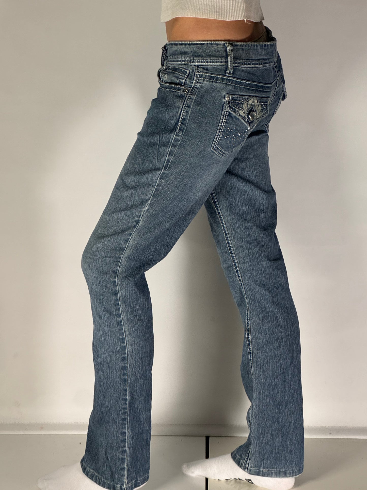 Lågmidjade jeans stl: S