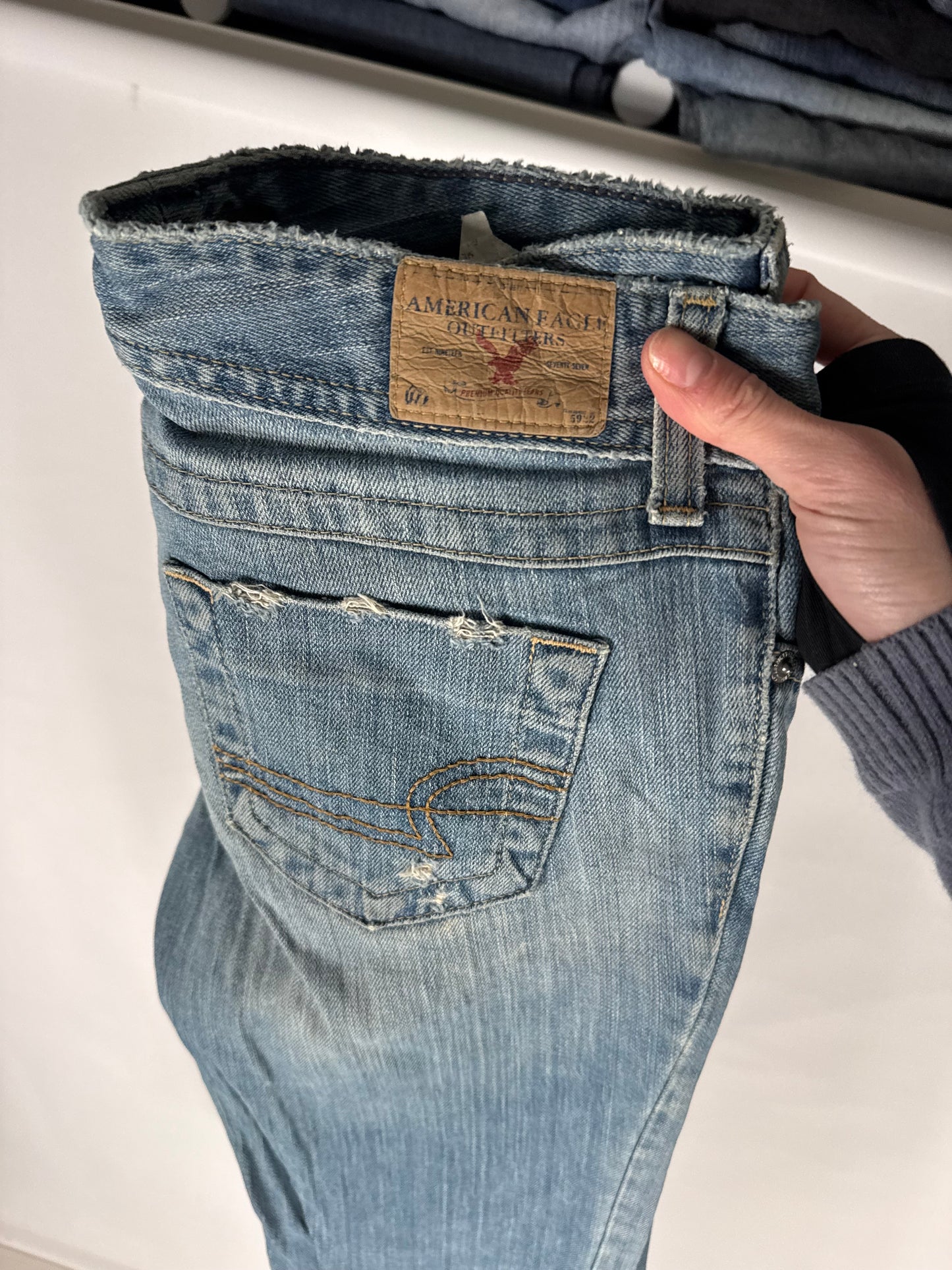Lågmidjade jeans stl: S