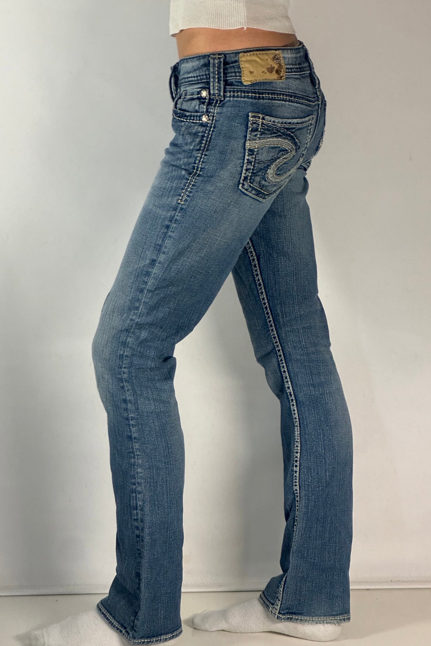 Lågmidjade jeans stl: XS