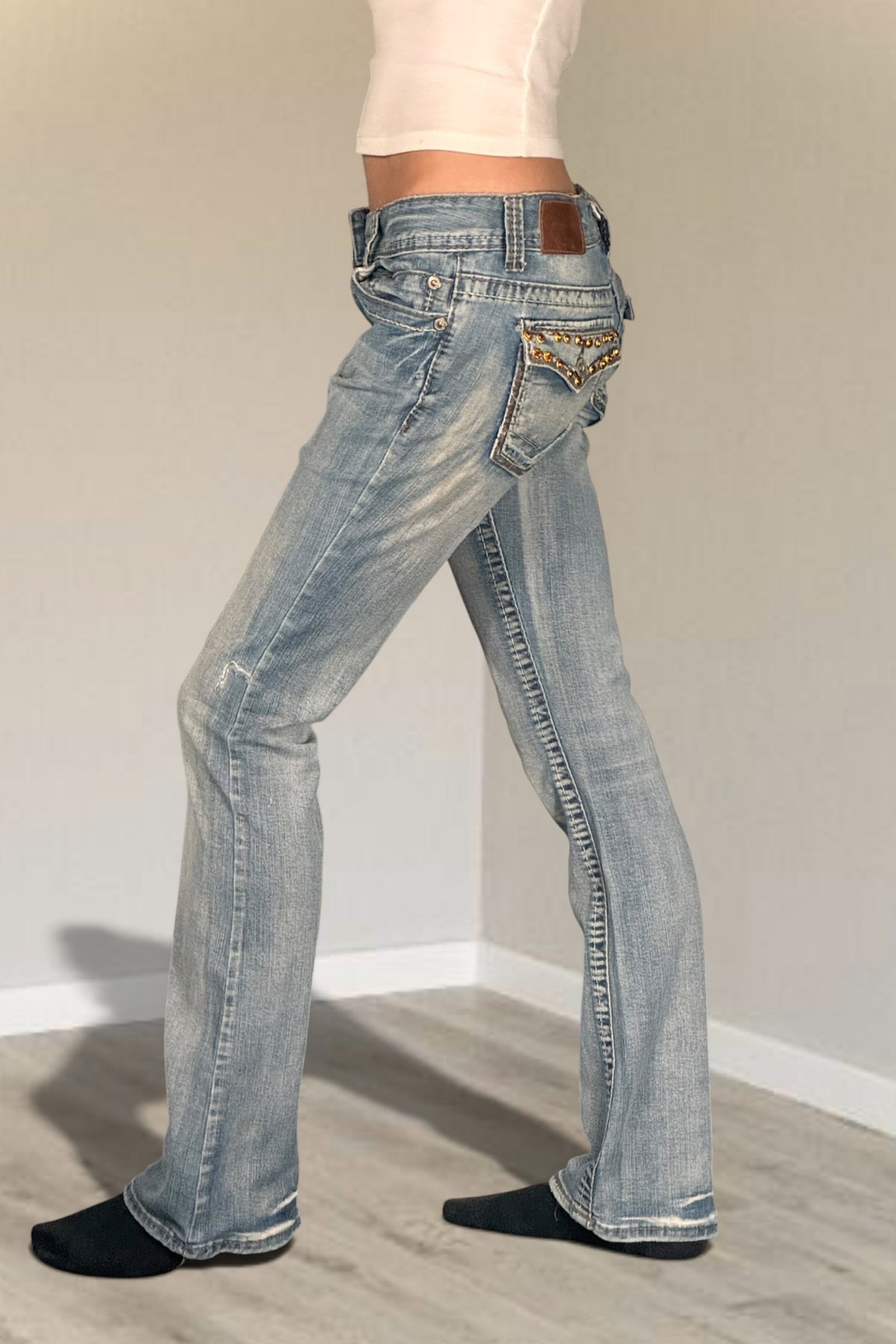 Lågmidjade jeans stl: XS