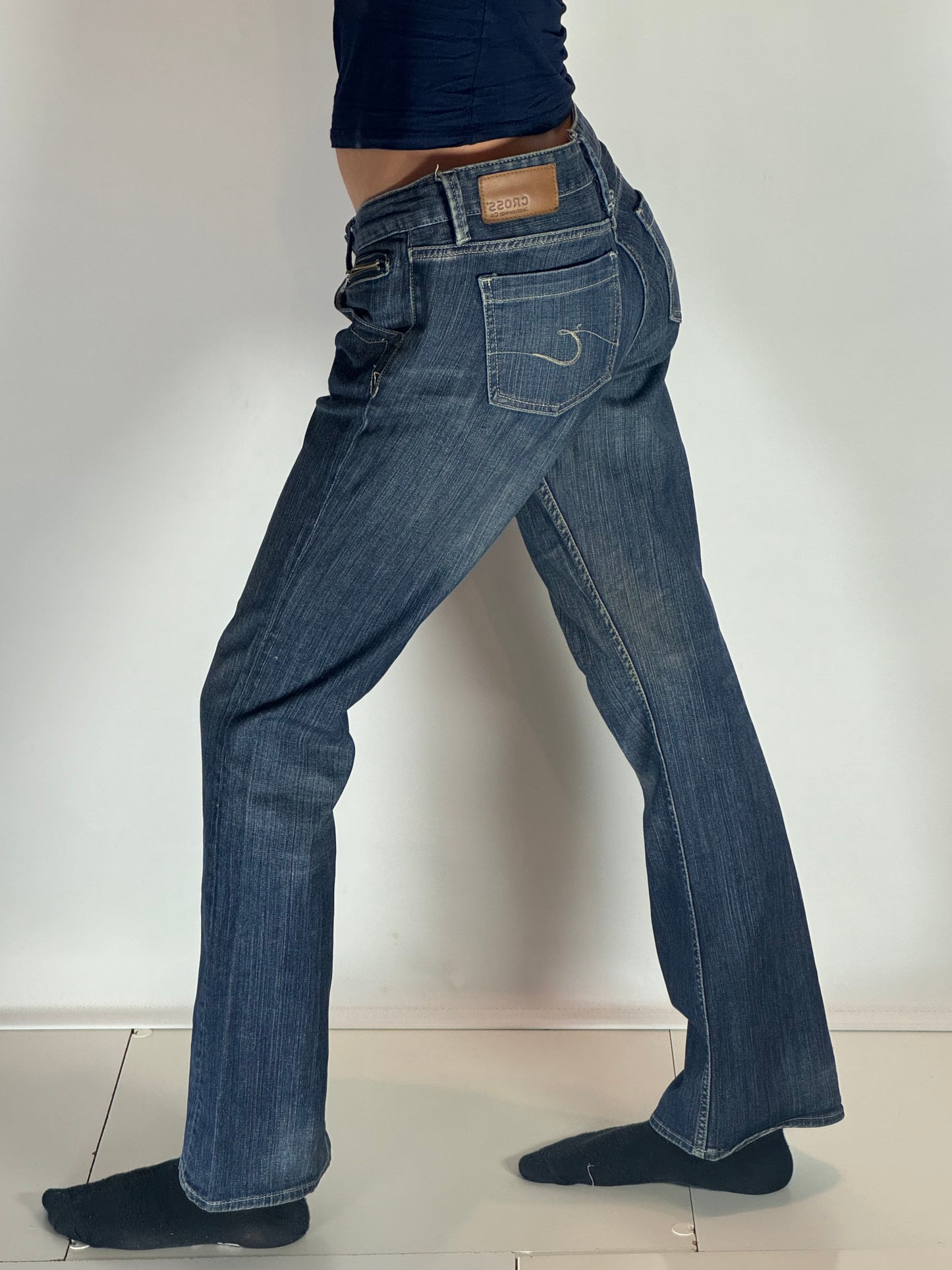 Lågmidjade jeans–stl: M