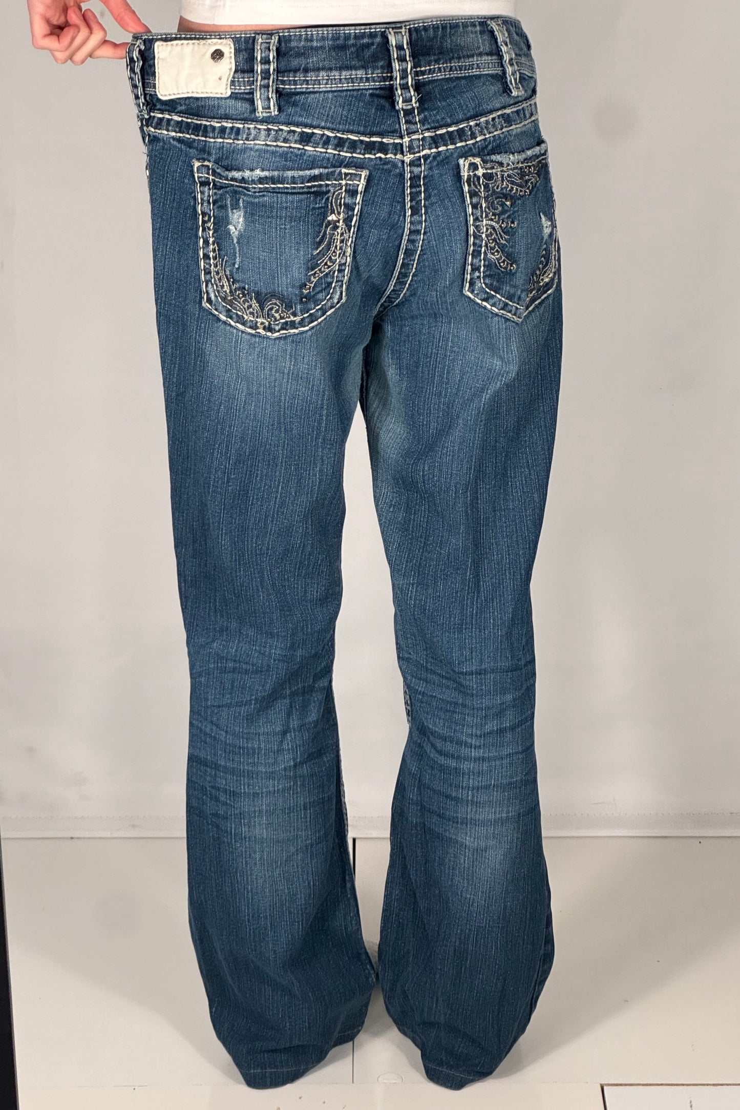 Lågmidjade jeans stl: M