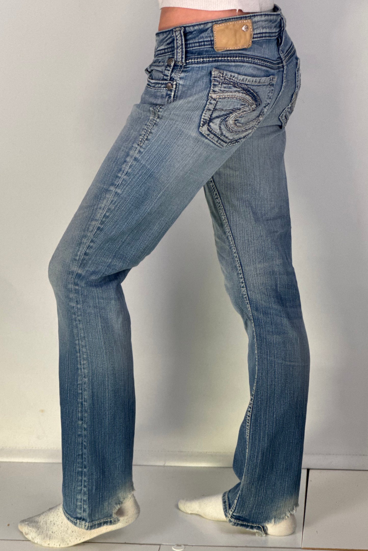 Lågmidjade jeans stl: S