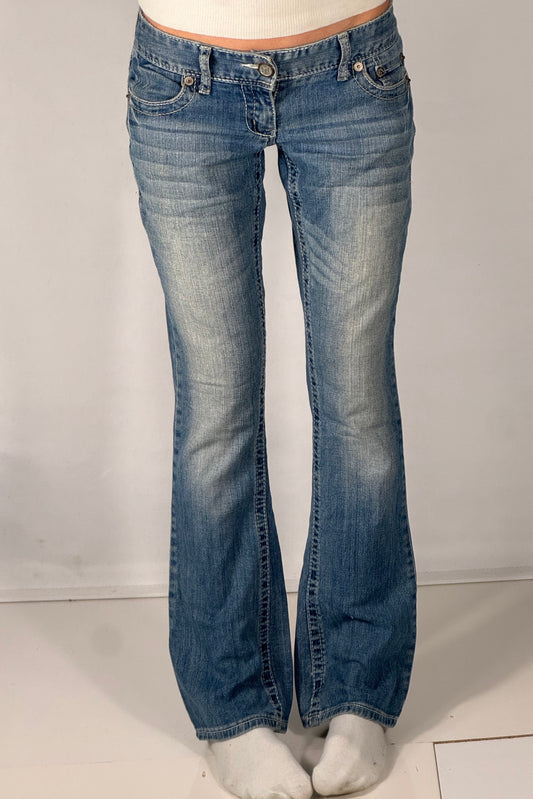 Lavtaljede jeans str: S