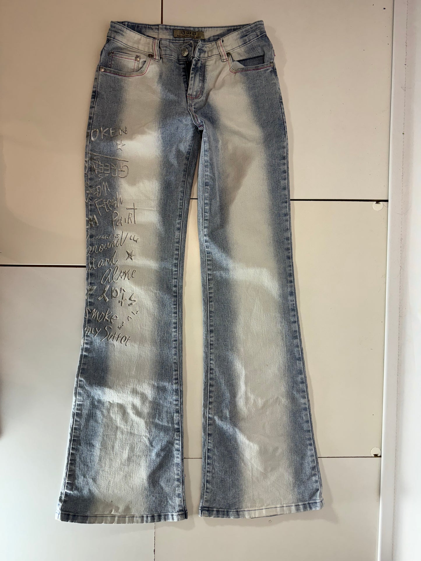 Lågmidjade jeans-stl: XS
