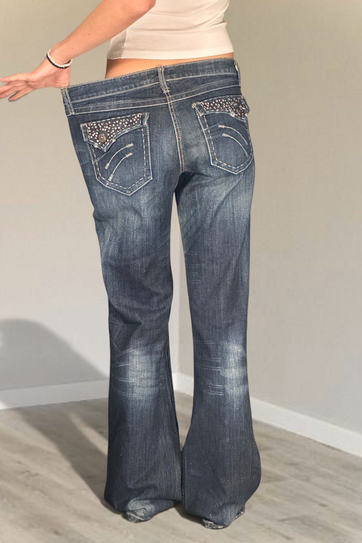 Lågmidjade jeans stl: M