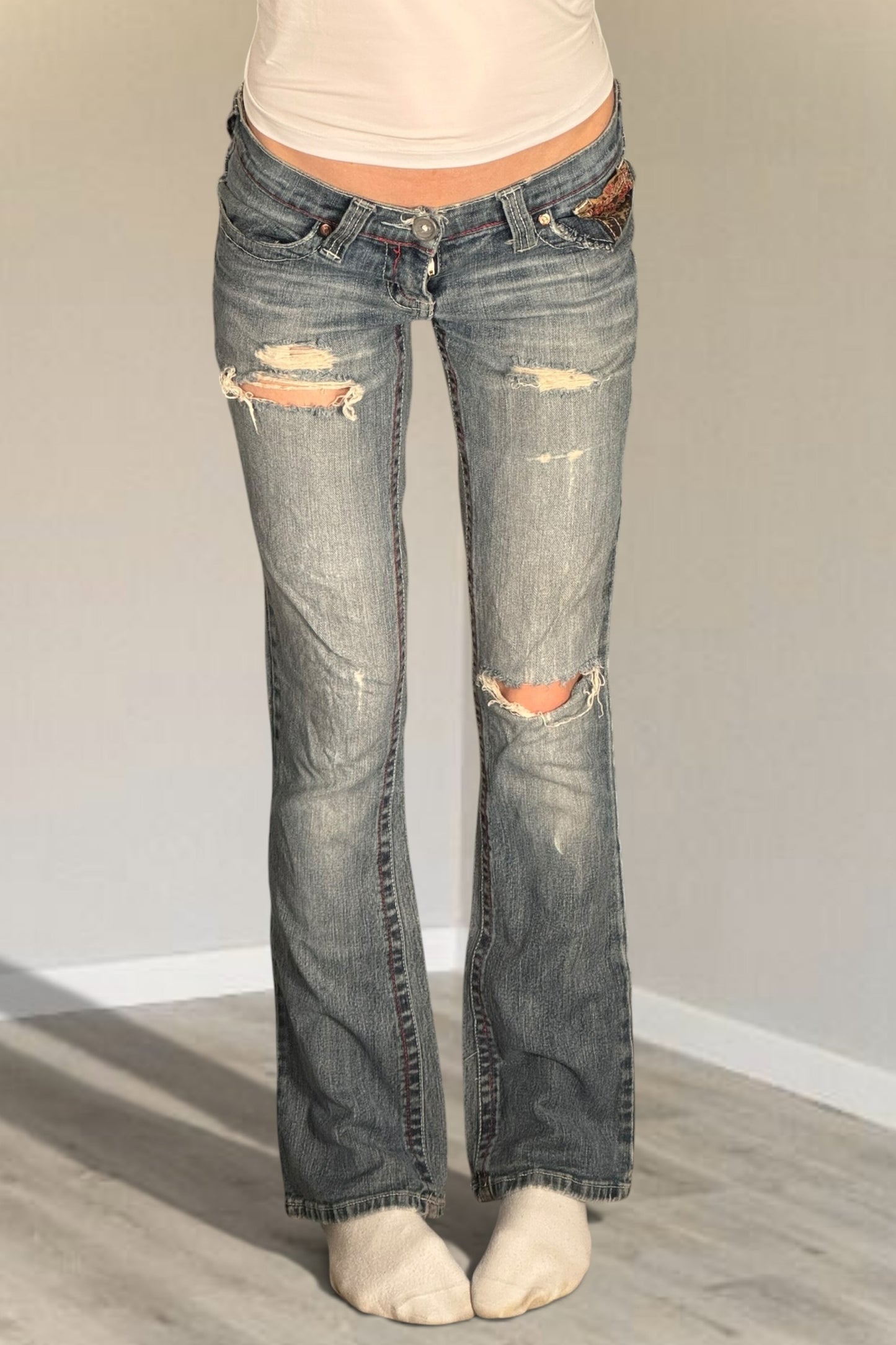 Lågmidjade jeans stl: XS/S