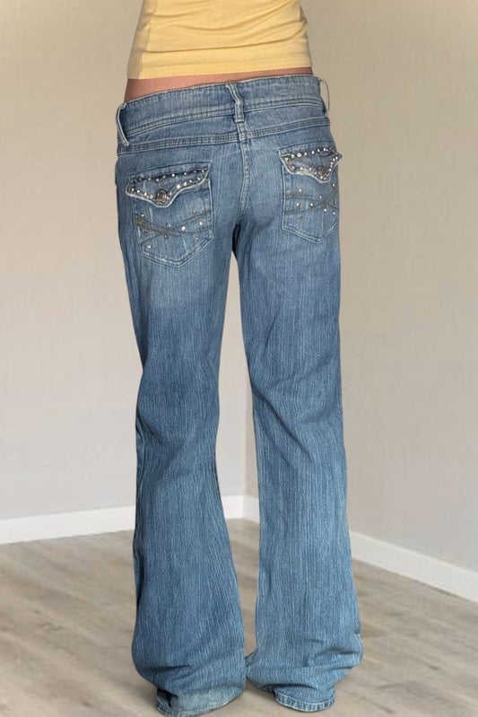 Lågmidjade jeans stl: M
