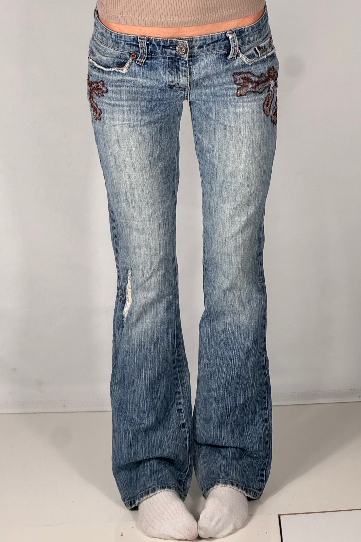 Lågmidjade jeans stl: S