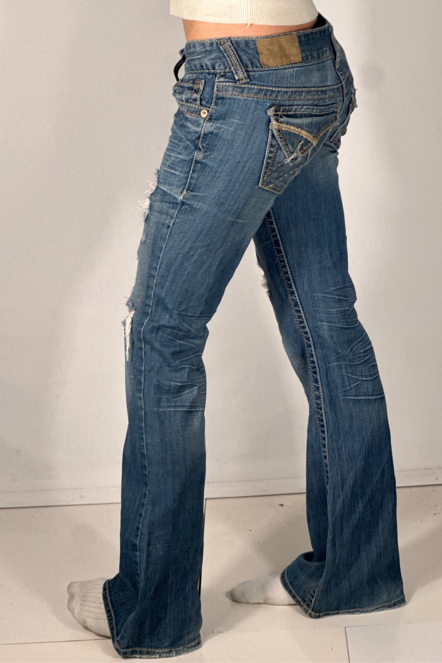 Lågmidjade jeans stl: S