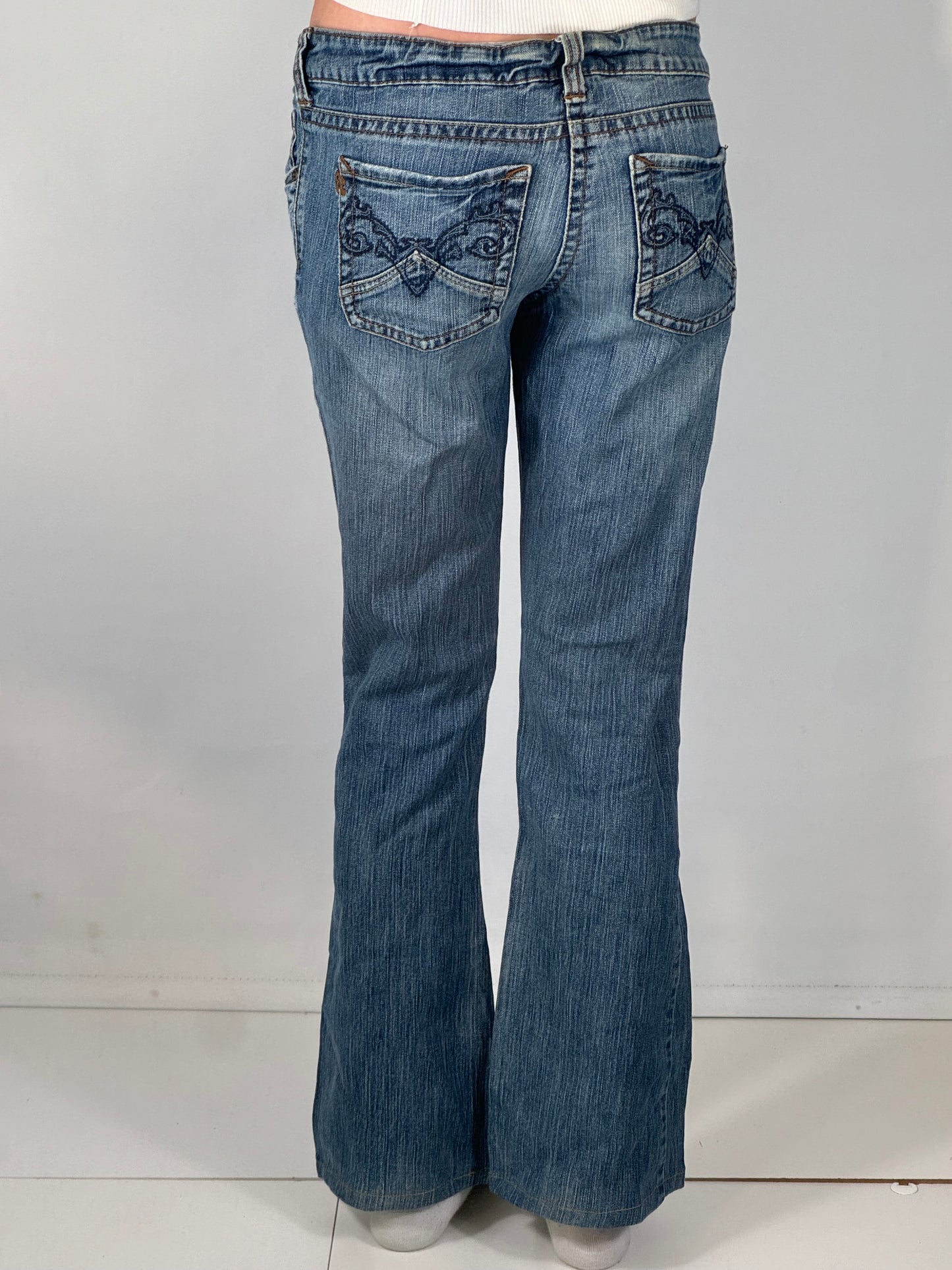 Lavtaljede jeans str: S