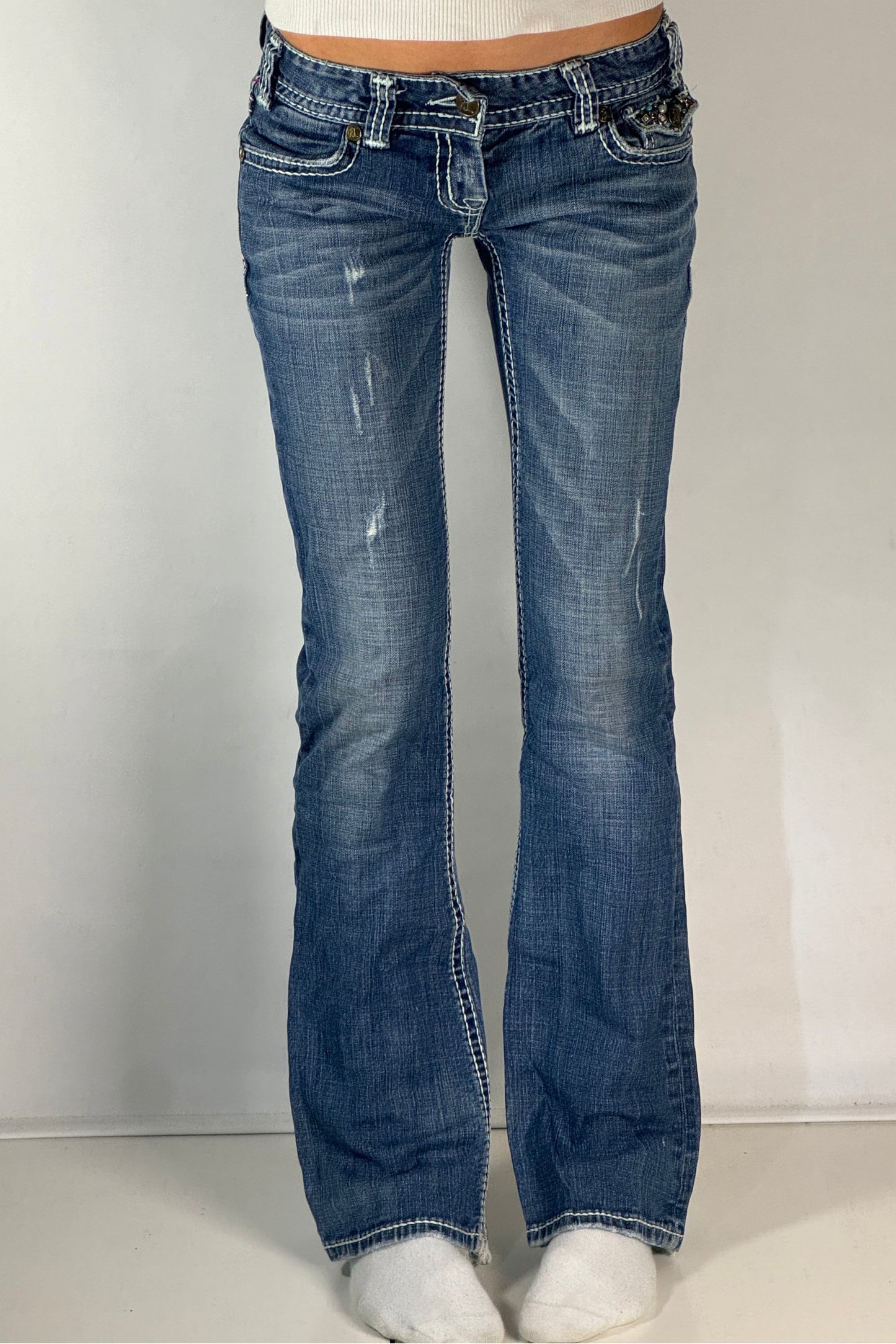 Lågmidjade jeans stl: XS