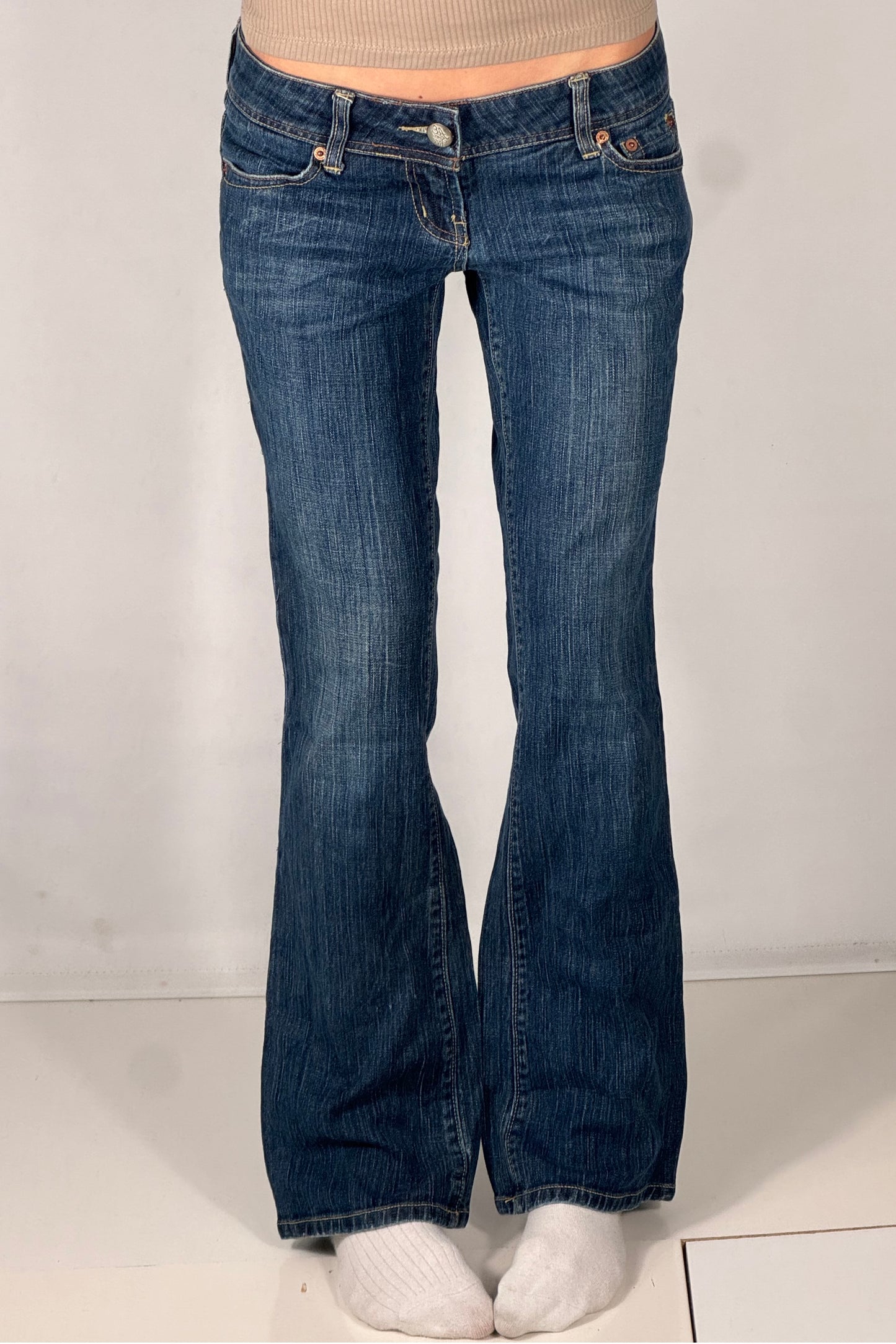 Lavtaljede jeans str: S