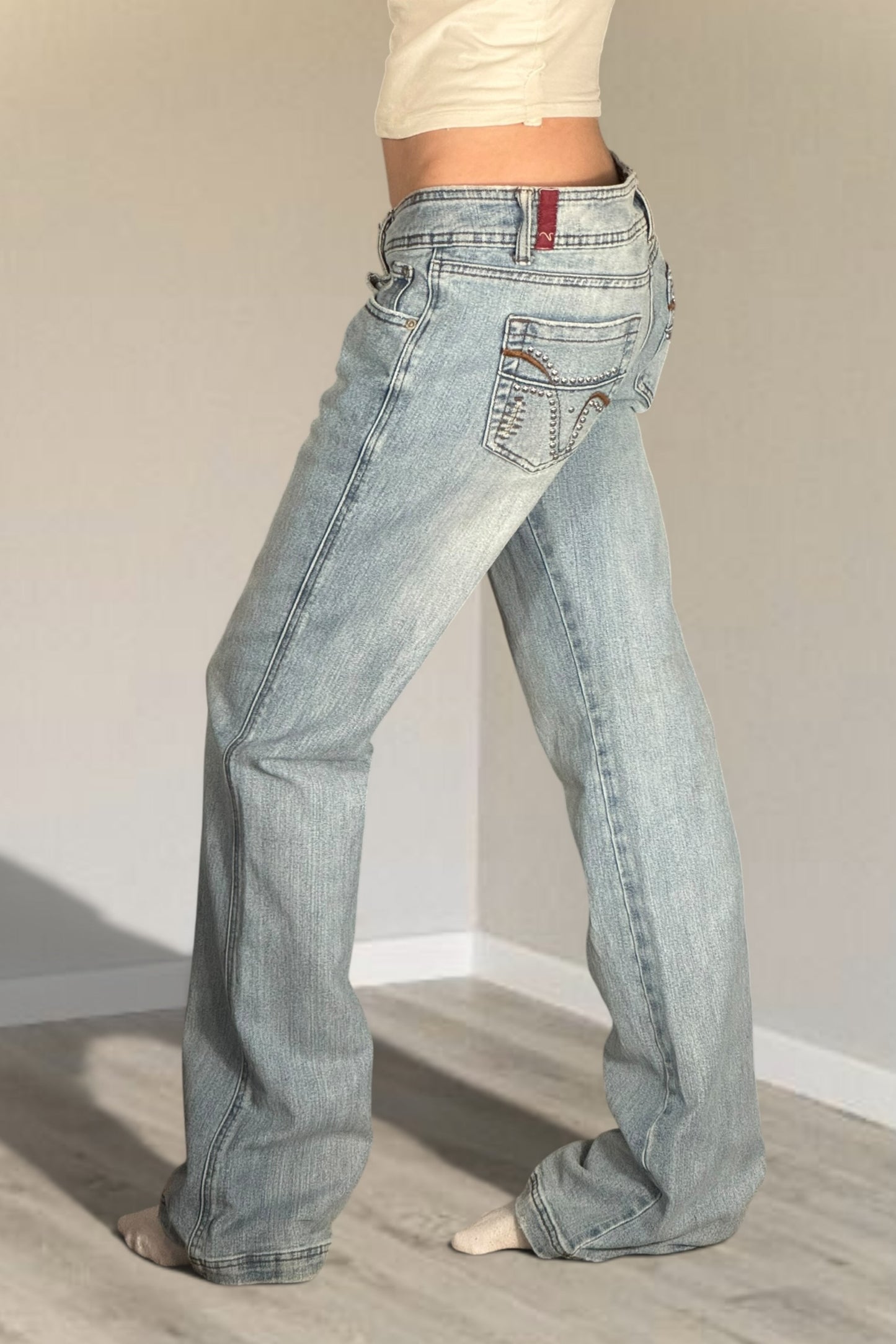 Lågmidjade jeans stl: S/M