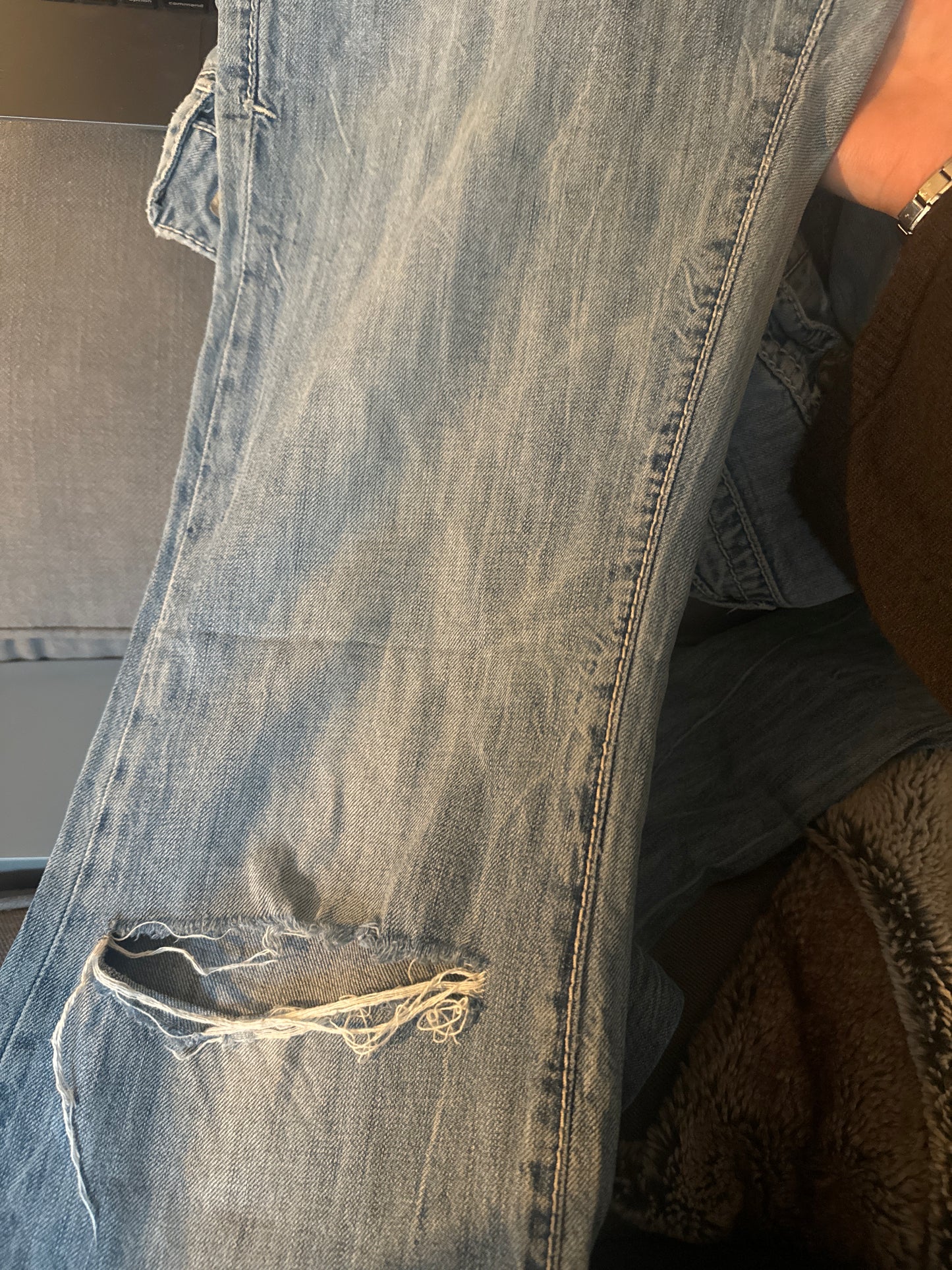 Lavtaljede jeans str: S