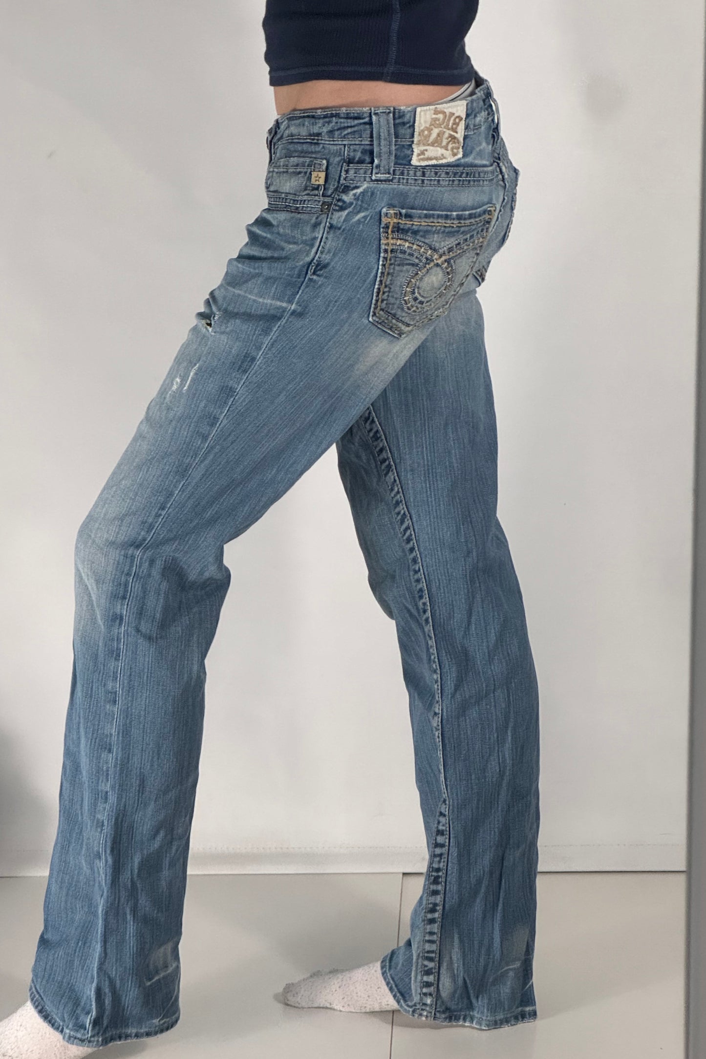 Lågmidjade jeans stl: S/M
