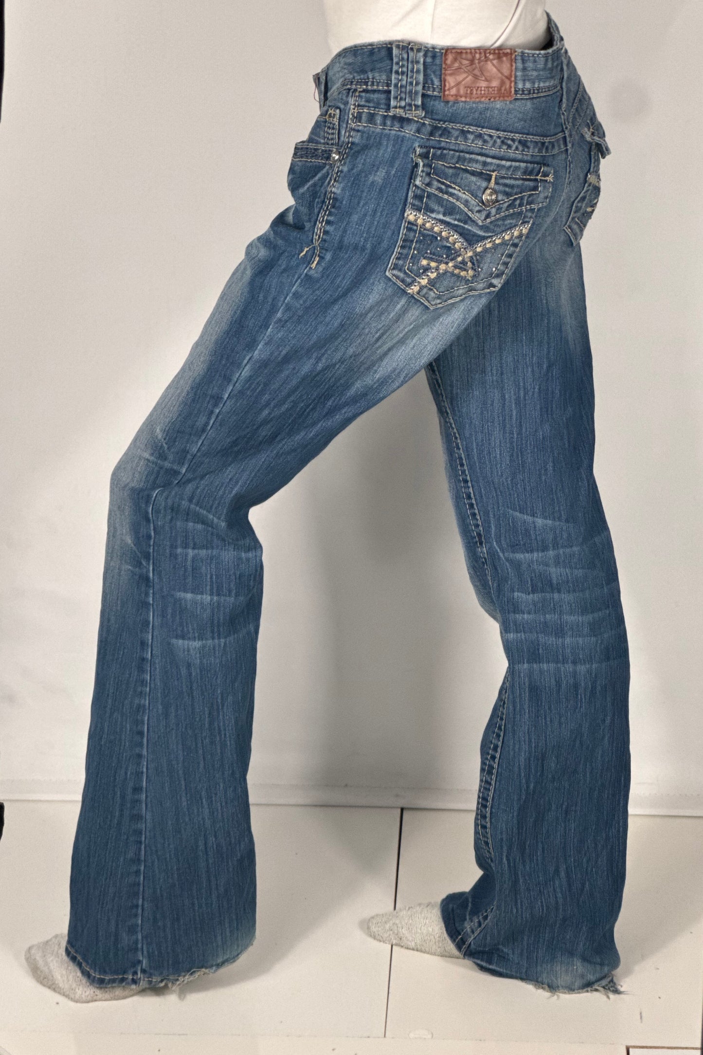 Lavtaljede jeans str: M