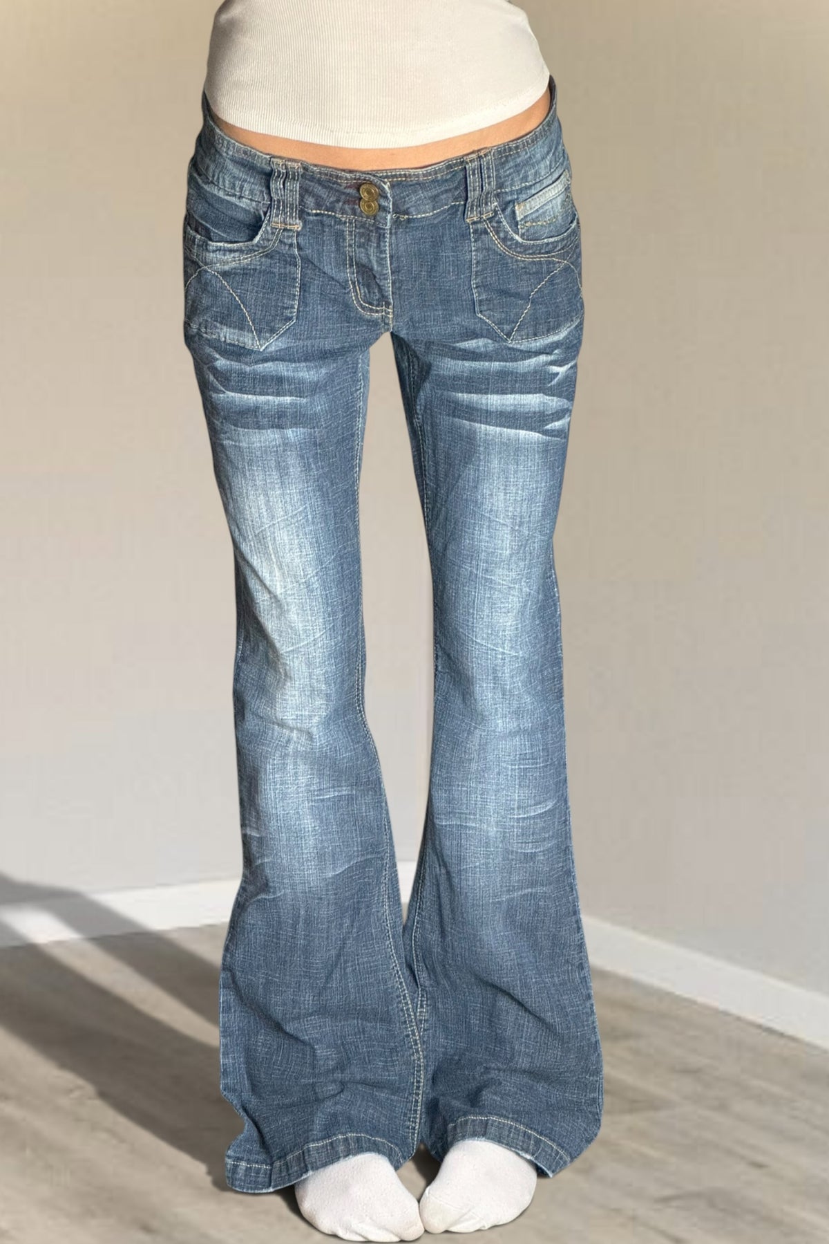 Lågmidjade jeans stl: M