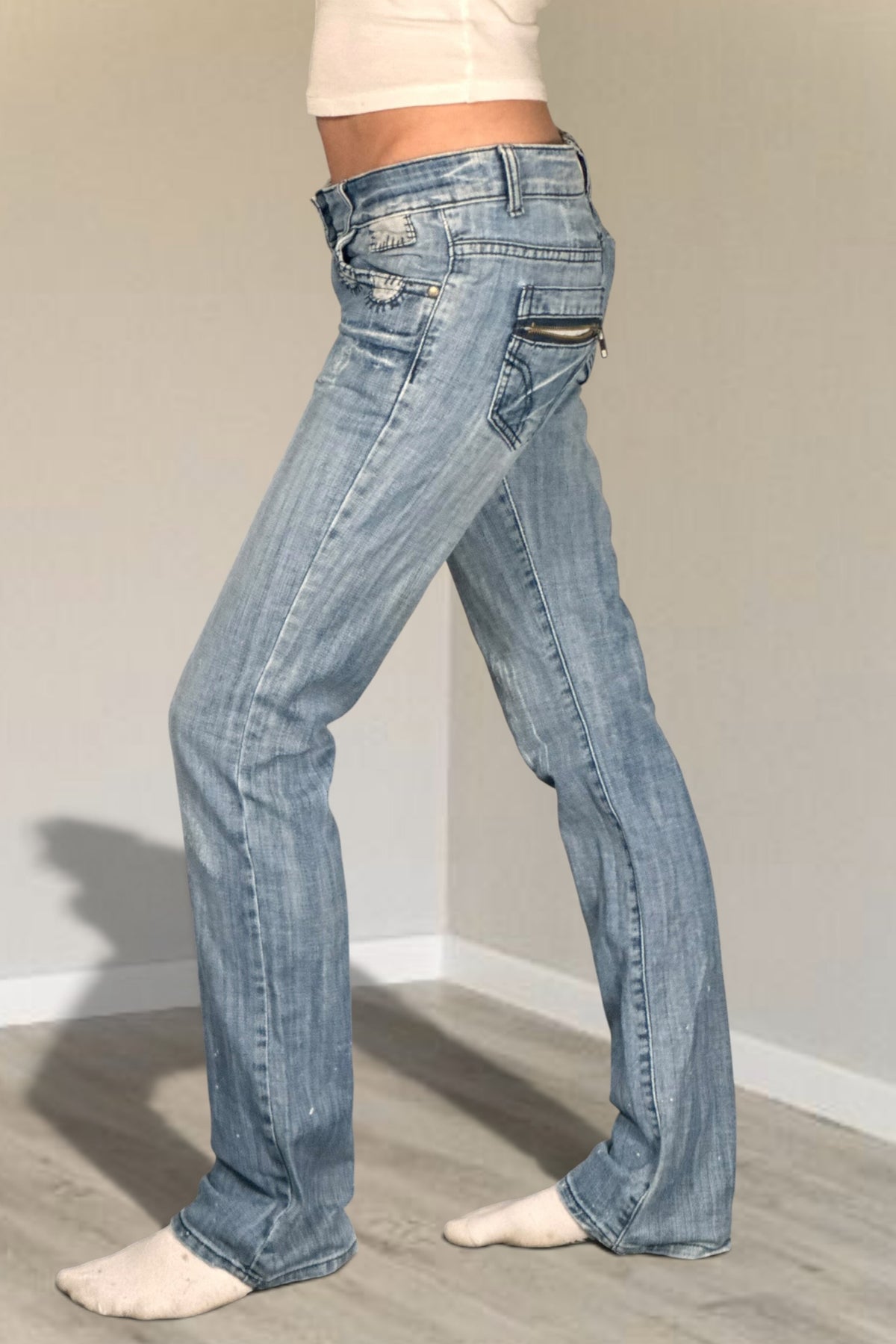 Lågmidjade jeans stl: XS