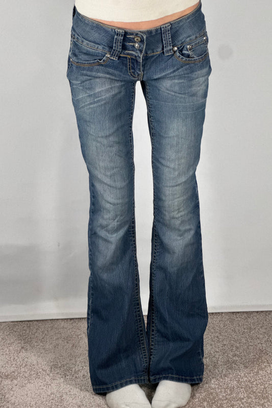 Lavtaljede jeans str: S