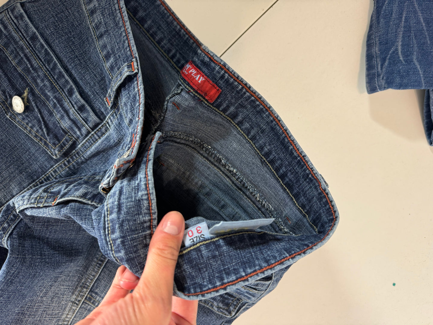 Lågmidjade jeans stl: S
