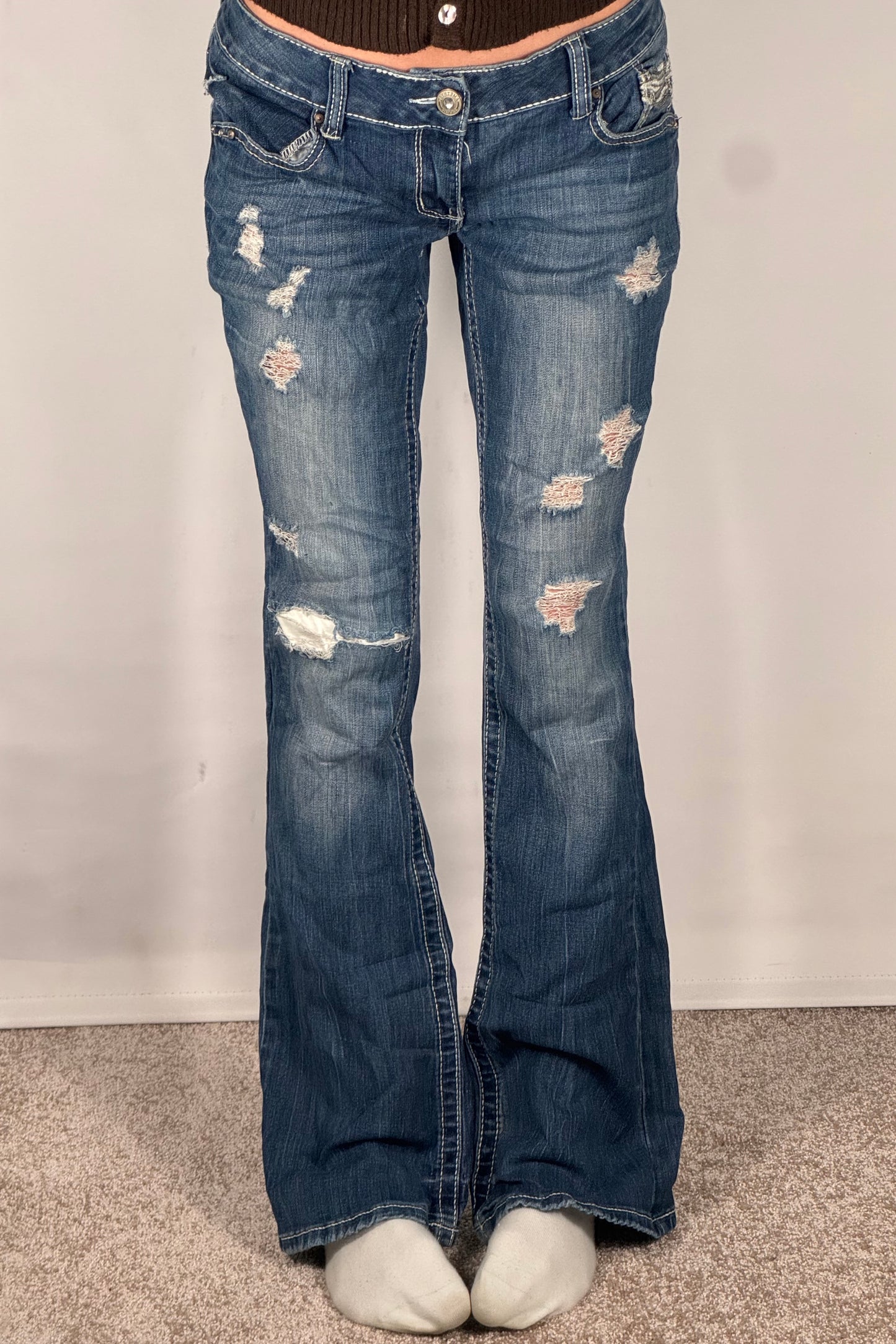 Lågmidjade jeans stl: M