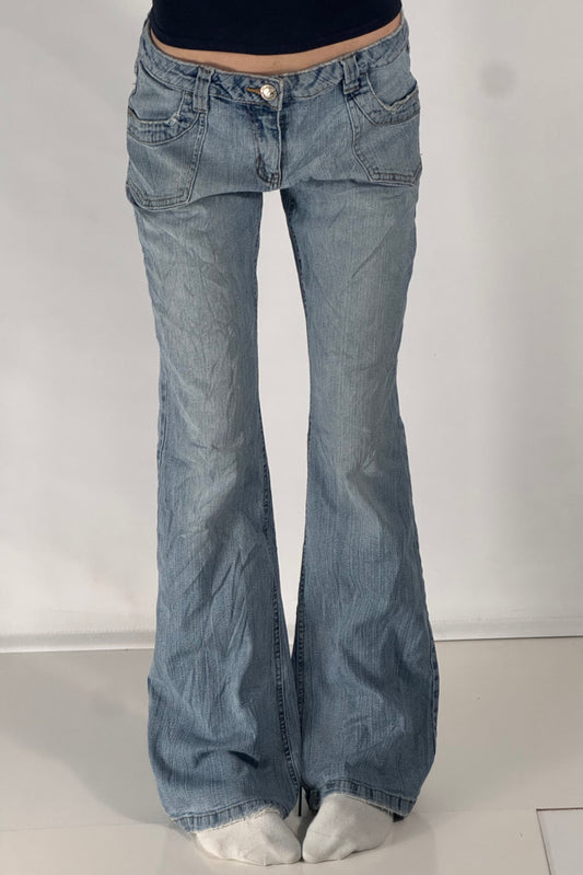 Lavtaljede jeans str: S/M