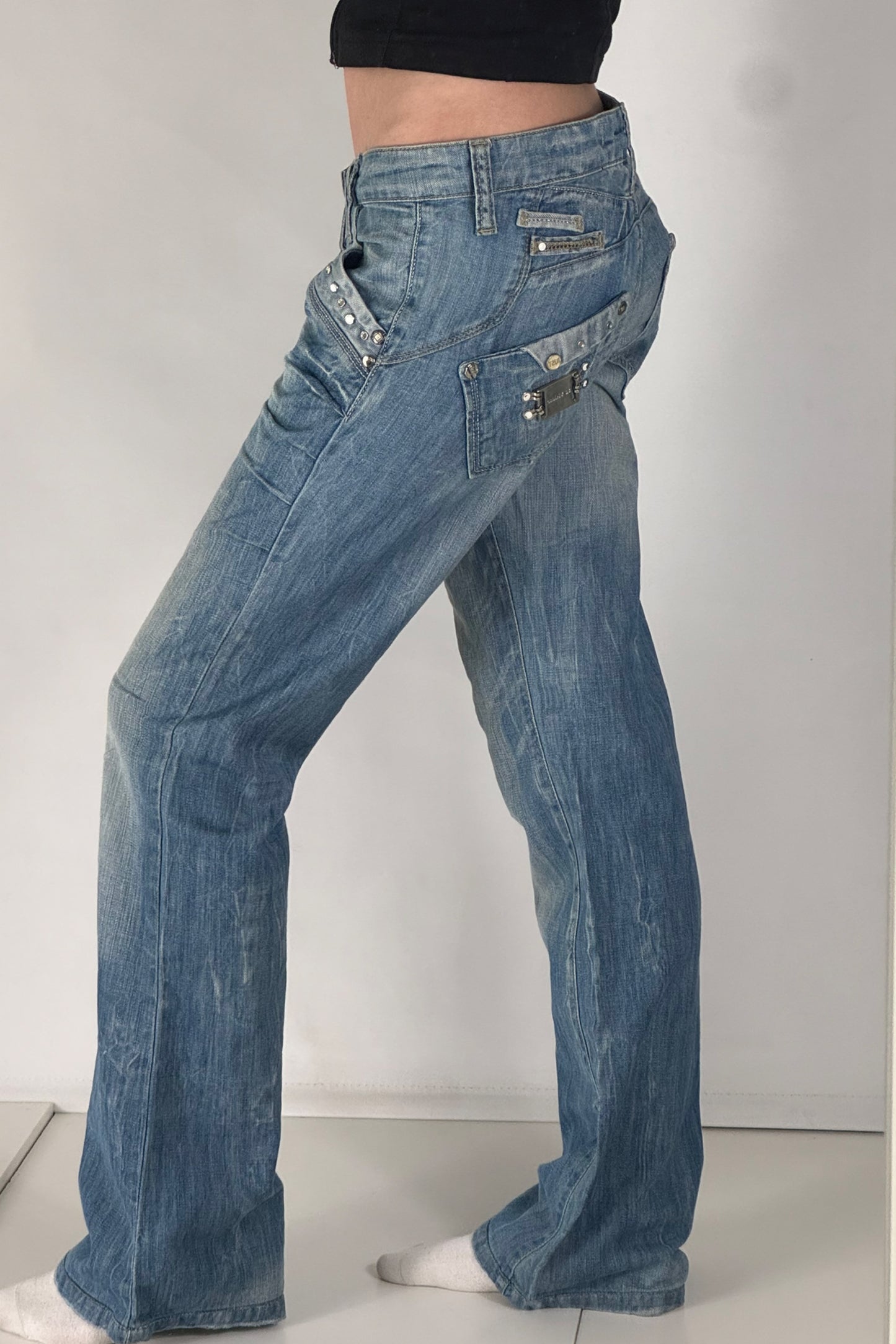 Lågmidjade jeans stl: S