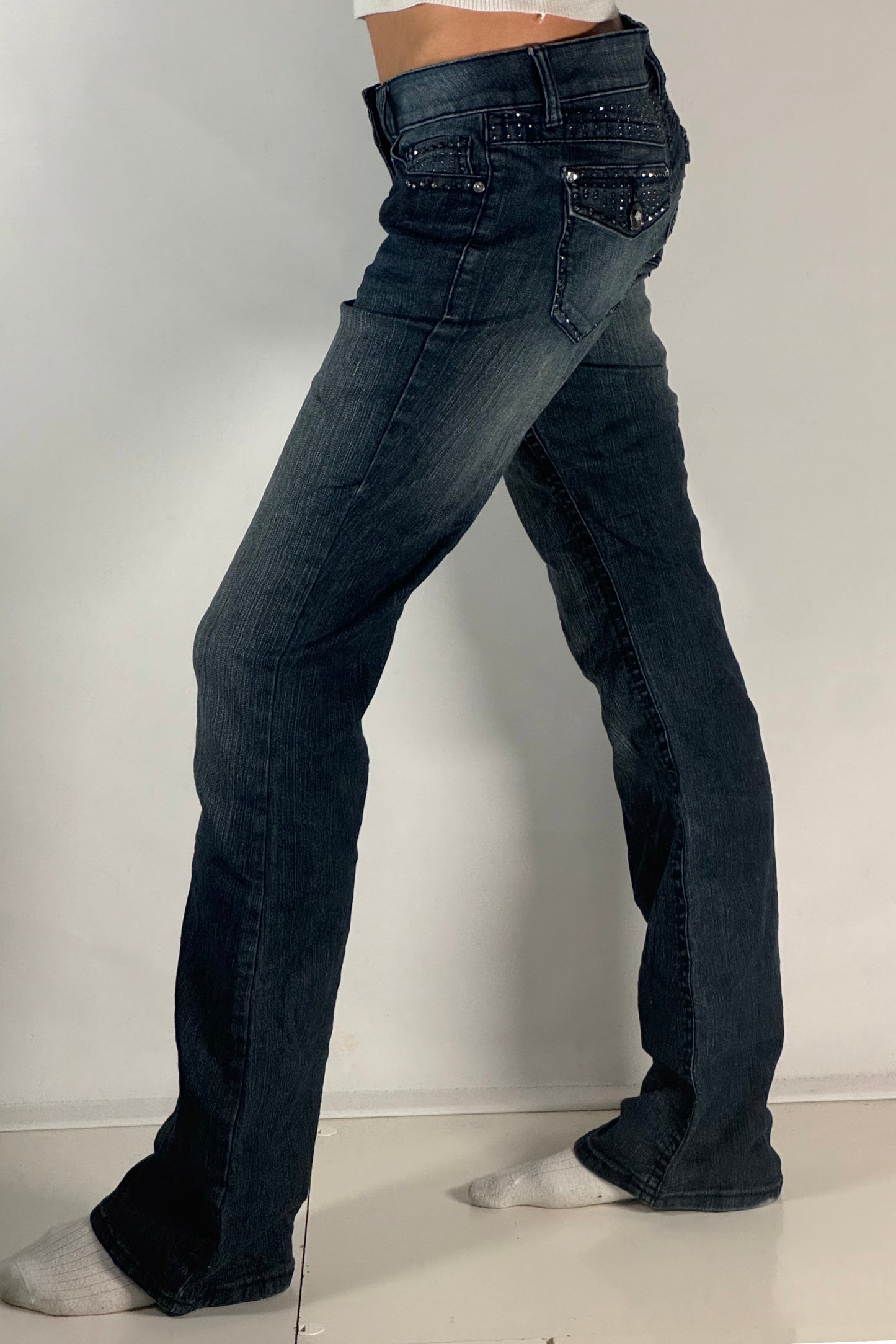 Lågmidjade jeans stl: S