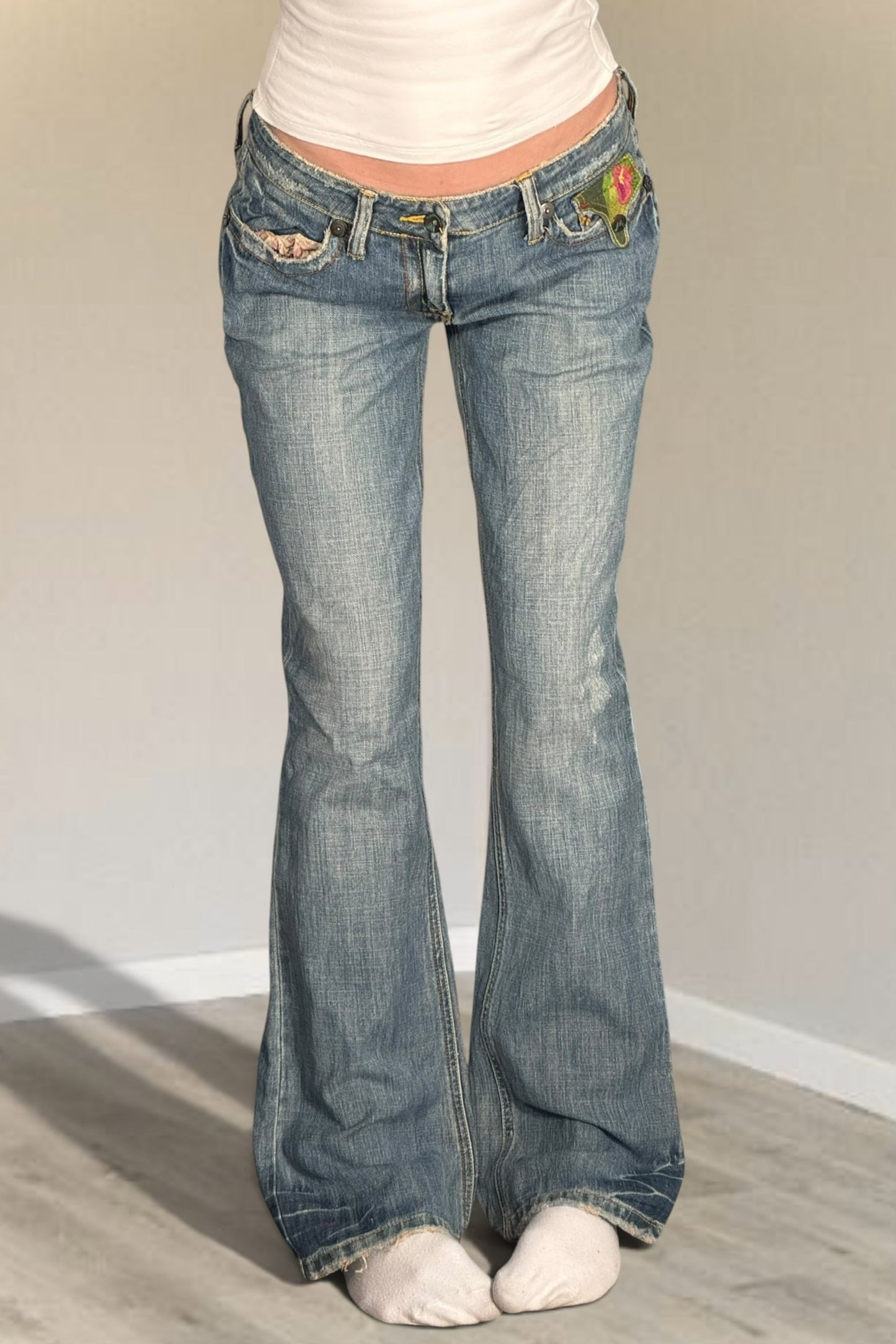 Lågmidjade jeans stl: M