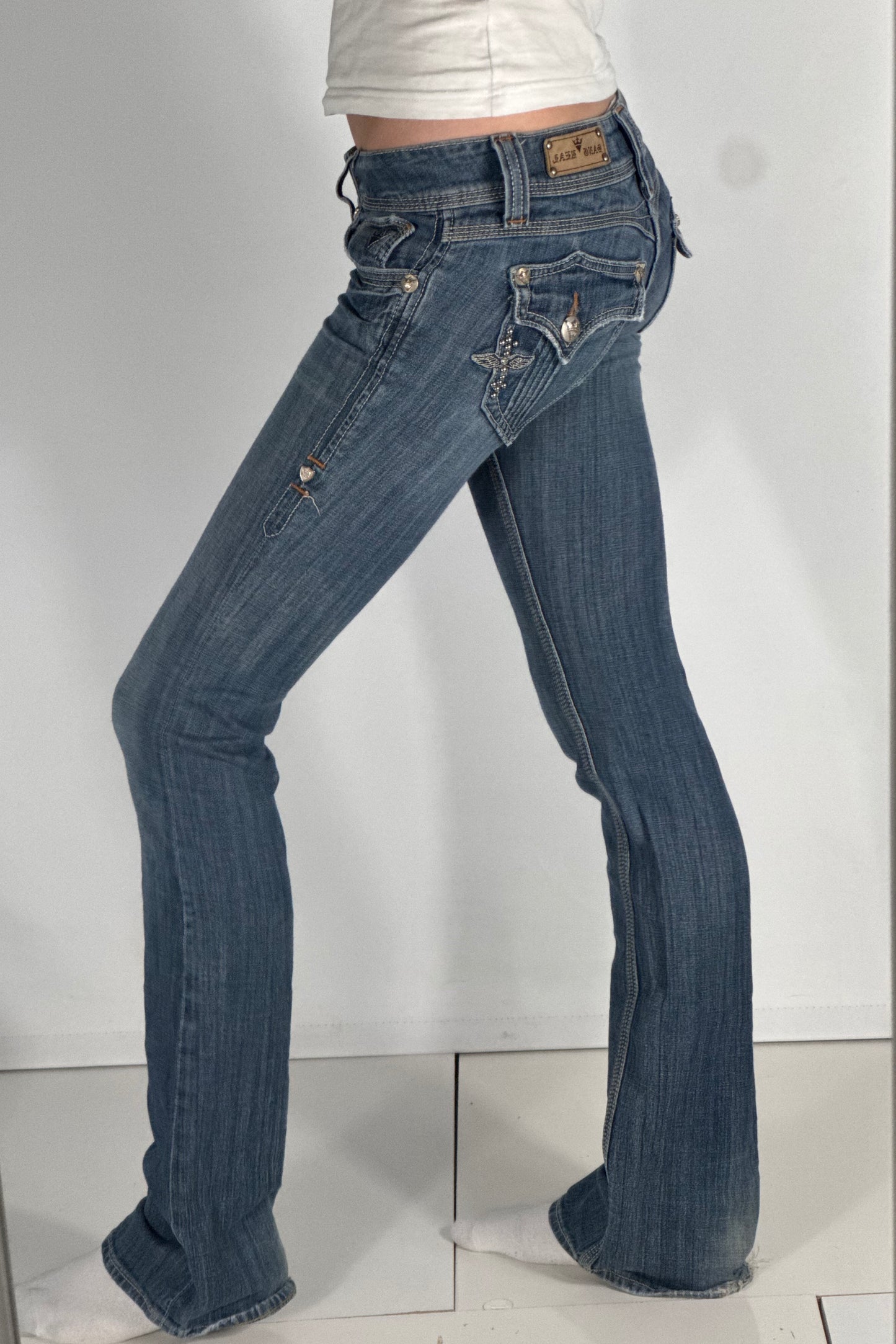 Lågmidjade jeans stl: XXS