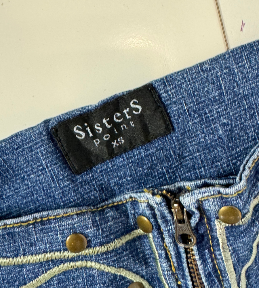 Lågmidjade jeans–stl: XS