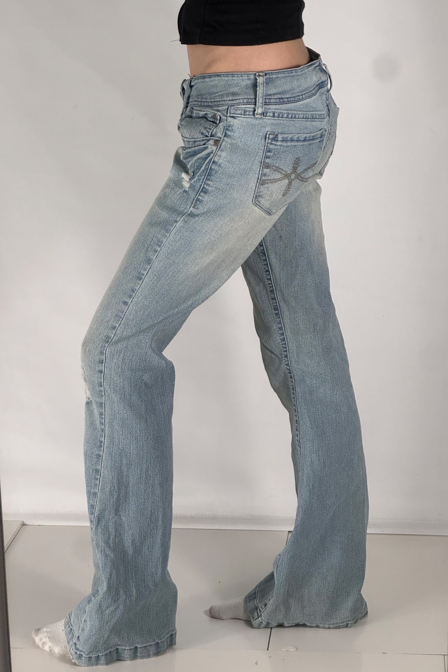 Lågmidjade jeans stl: S/M