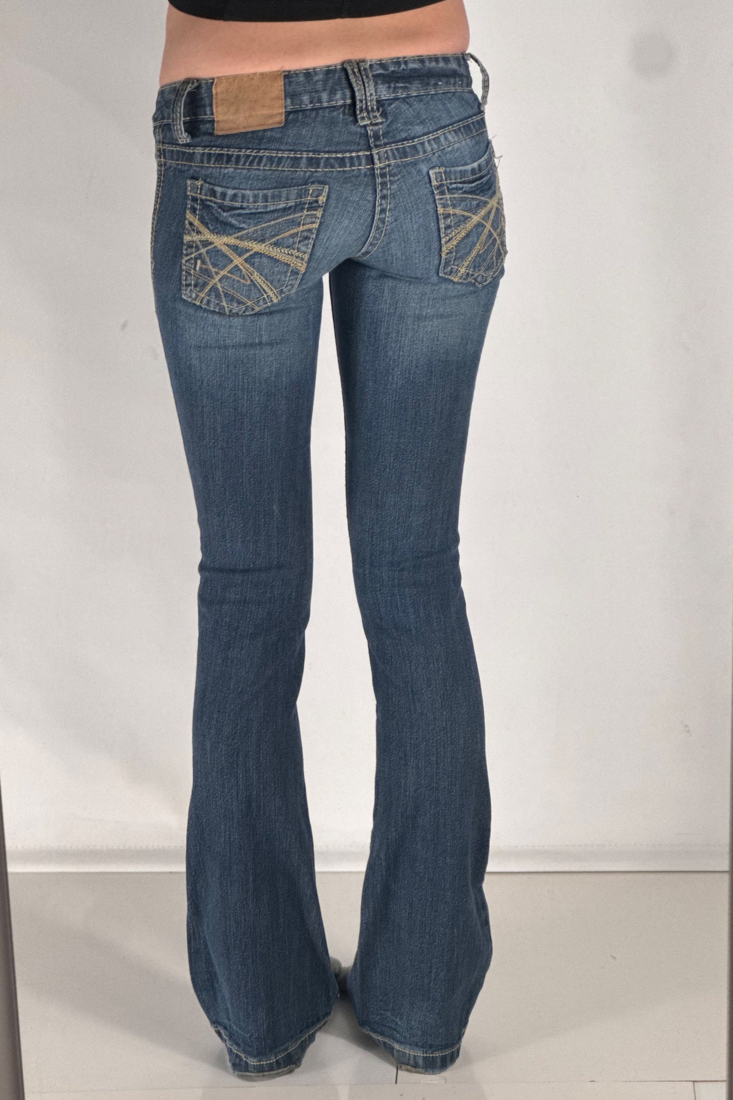 Lavmidede jeans str: XXS