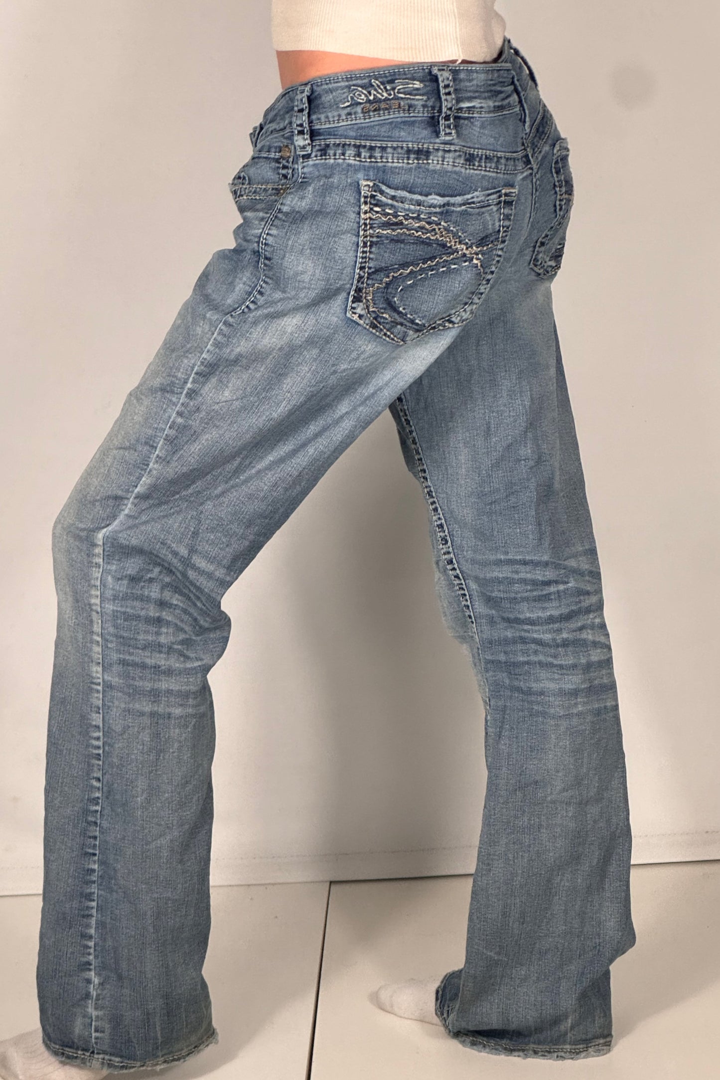 Lågmidjade jeans stl: M