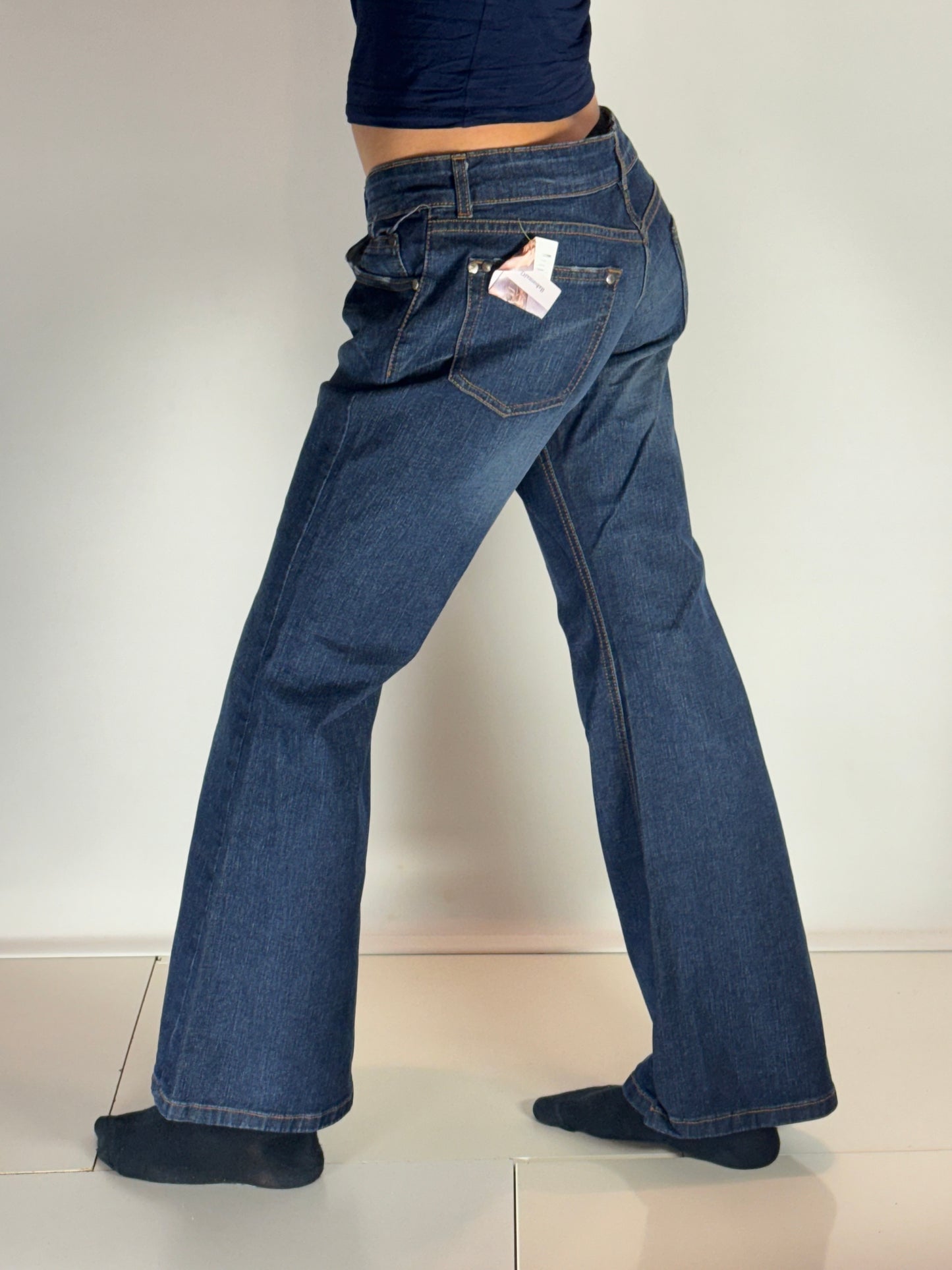 Lågmidjade jeans–stl: S/M