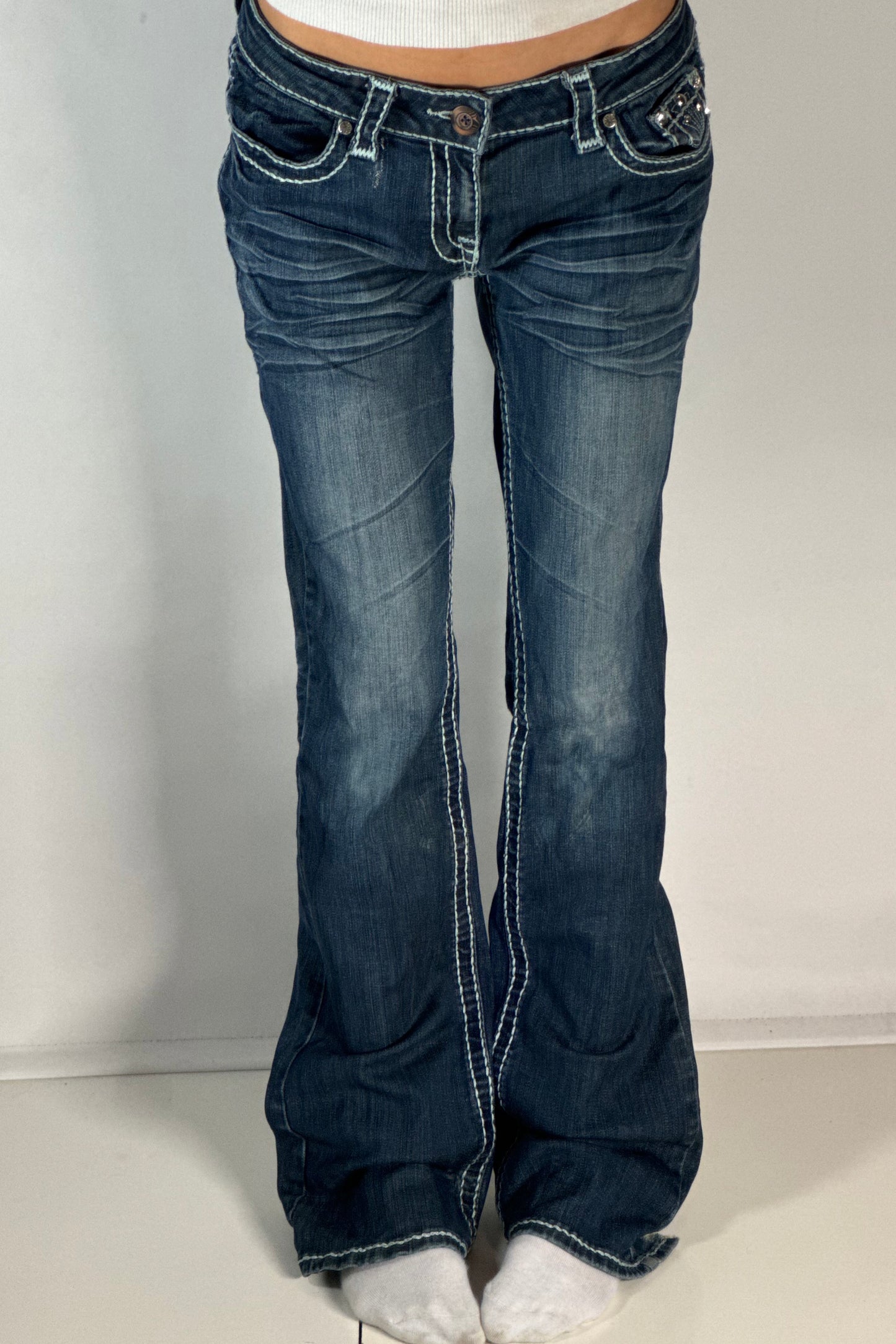 Lågmidjade jeans stl: M