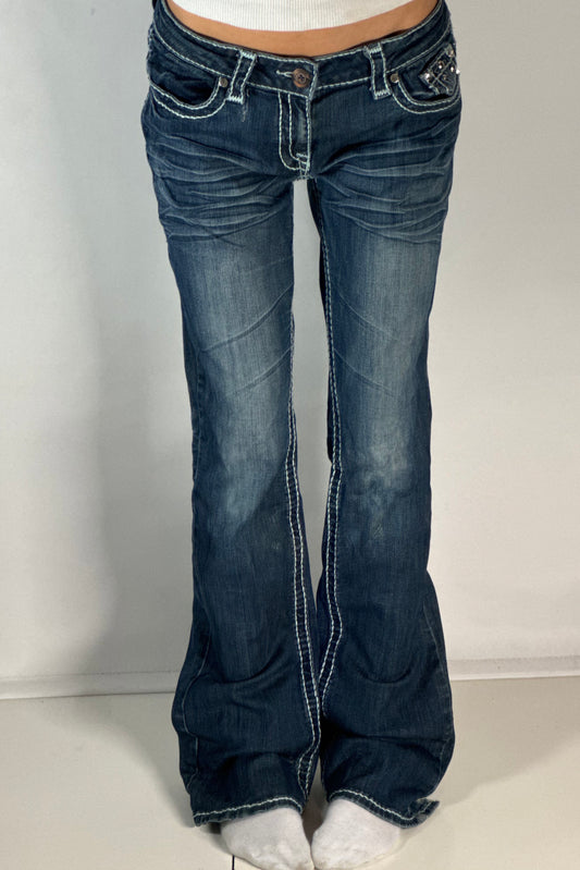 Lågmidjade jeans stl: M