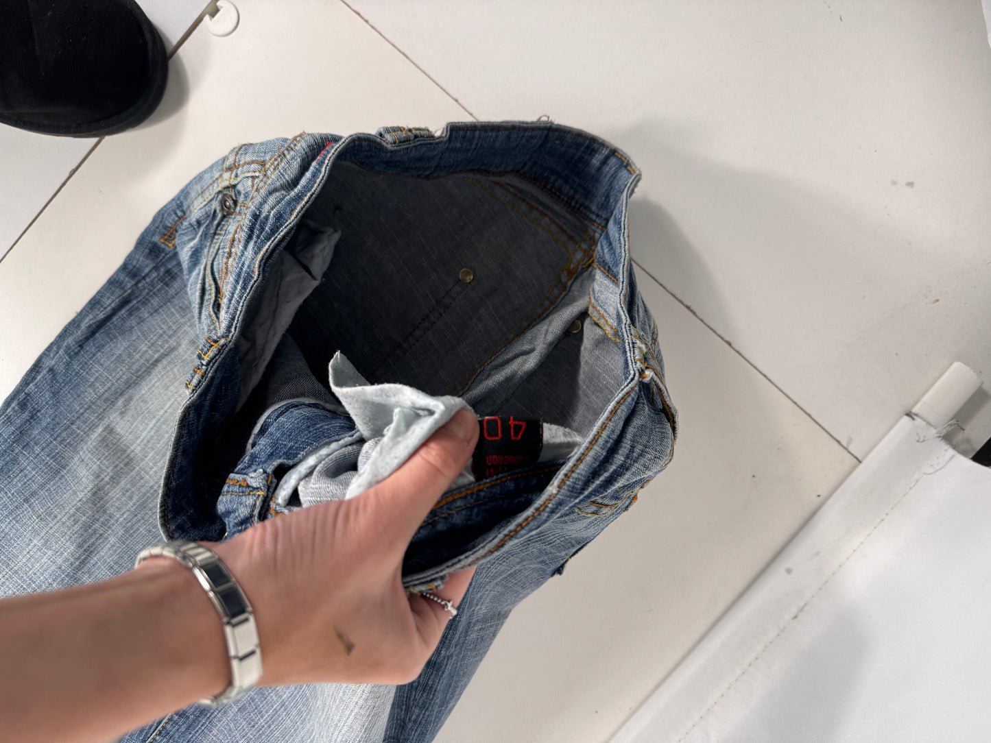 Lågmidjade jeans stl: M