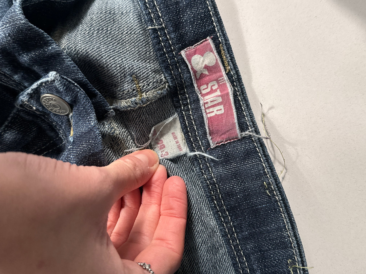 Lavtaljede jeans str: S/M